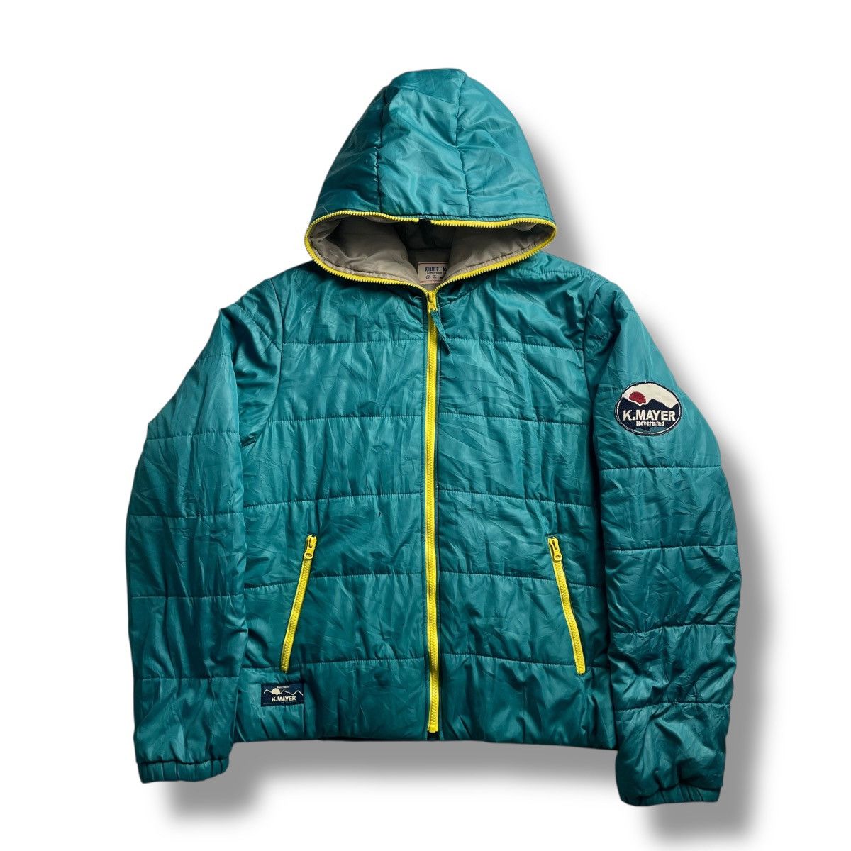 Japanese Brand 🇯🇵 VINTAGE KRIFF MAYER FULL ZIP DOWN PUFFER JACKET Size US M / EU 48-50 / 2 - 3 Thumbnail