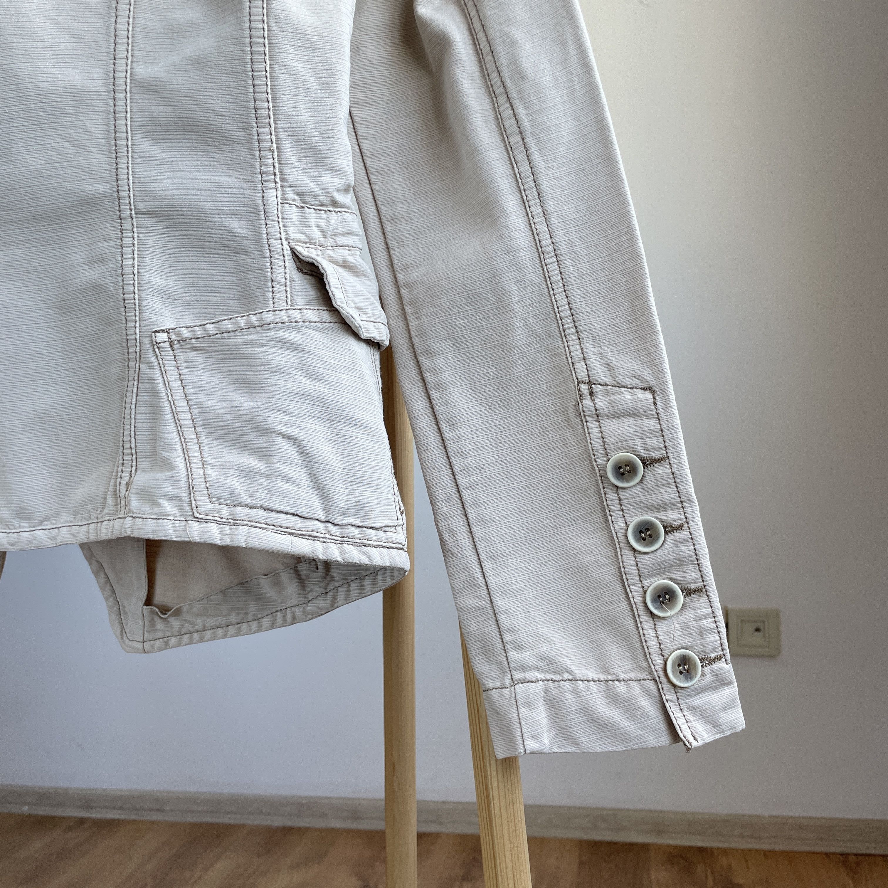 MAX&Co. Max & Co. Active Max Mara Womens Cotton Blazer Size XL / US 12-14 / IT 48-50 - 7 Thumbnail