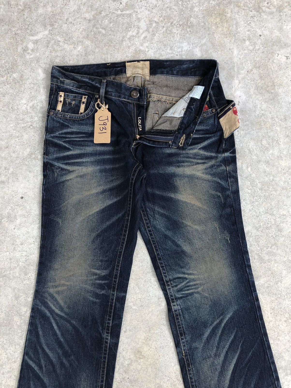 Japanese Brand Yoshitomo Nara Lolita Circus Flared Jeans Distressed Jeans Size US 34 / EU 50 - 3 Thumbnail