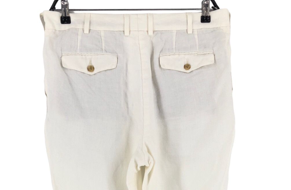 Suitsupply Blake Double Pleat Linen Formal Trousers Size 50 - W30 L29 Size 40R - 4 Thumbnail