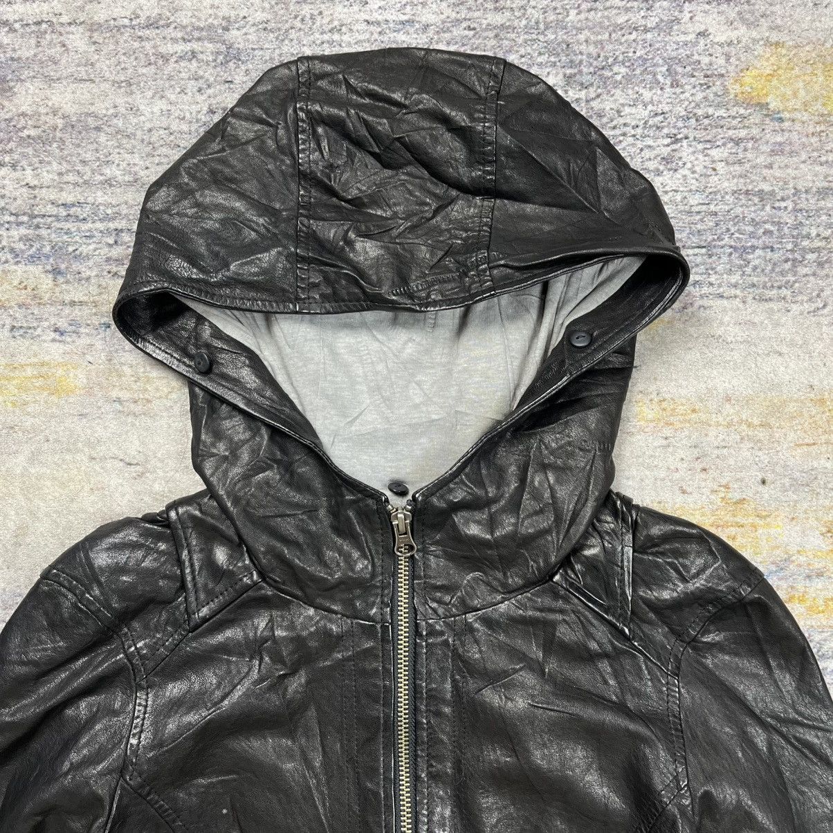 Japanese Brand Sistematic hooded biker leather jacket vkei style Size US XS / EU 42 / 0 - 5 Thumbnail