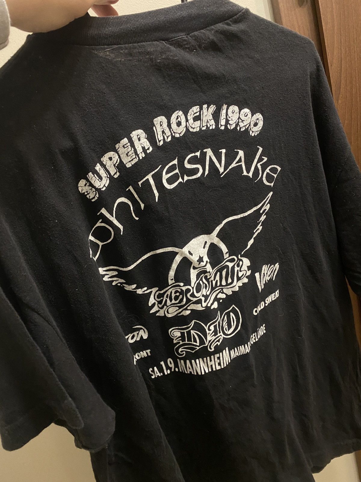 Aerosmith Whitesnake aerosmith poison super rock 1990 band tee Size US L / EU 52-54 / 3 - 5 Thumbnail