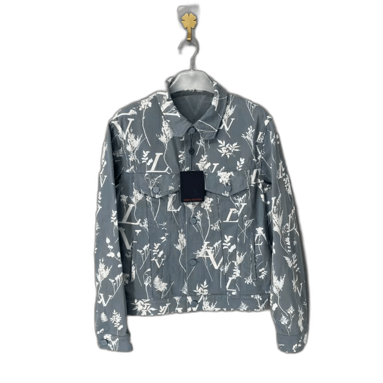 Louis Vuitton Louis Vuitton Plant Pattern Denim Jacket-yf Size US L / EU 52-54 / 3 - 1 Thumbnail