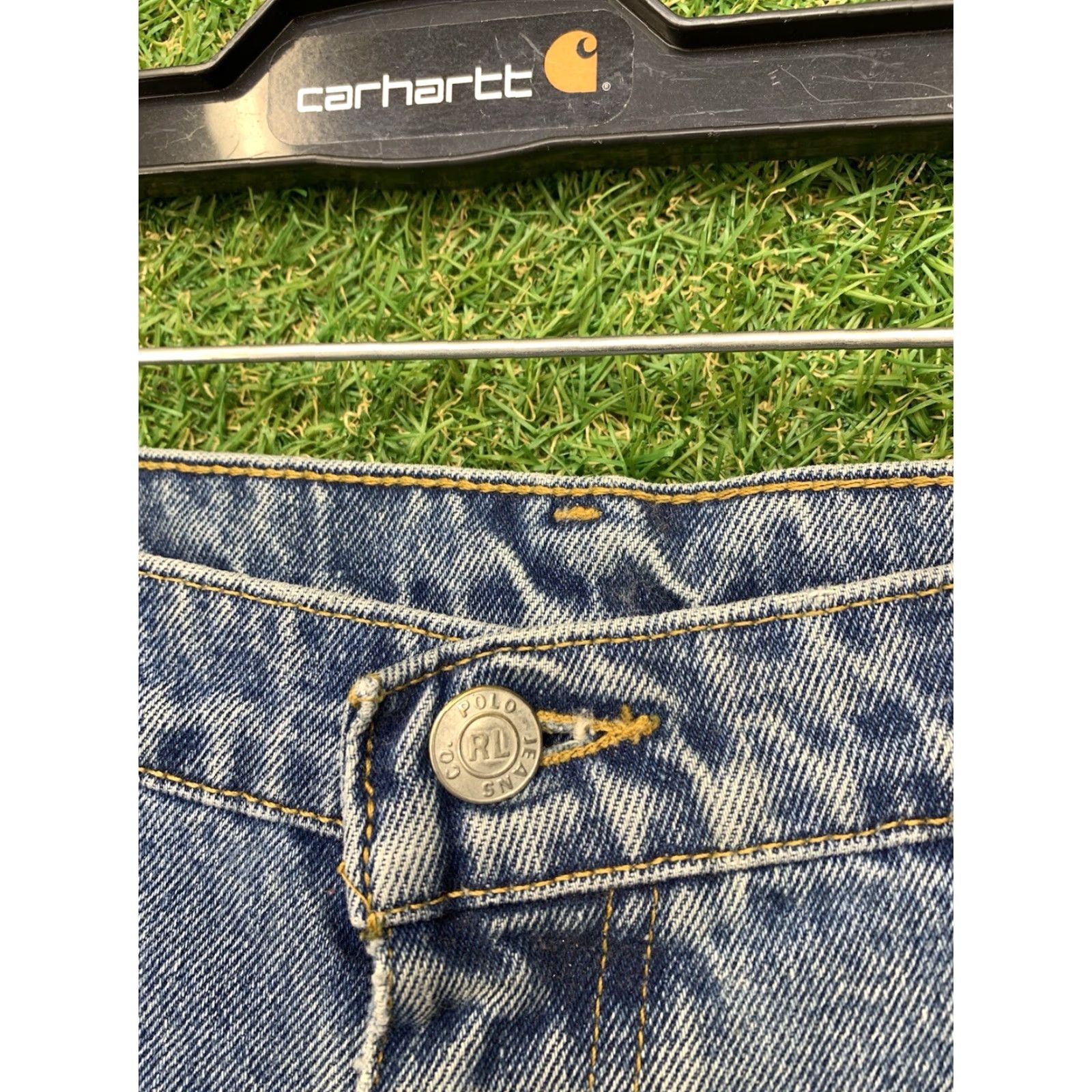 Polo Ralph Lauren VINTAGE Polo Ralph Lauren Denim Shorts Men 38 Baggy Y2K 90s Skater Wide Leg Blue USA Jean Shorts Mens 38 Baggy 90s Y2K Polo Ralph Lauren Jeans Shorts Size US M / EU 48-50 / 2 - 6 Thumbnail