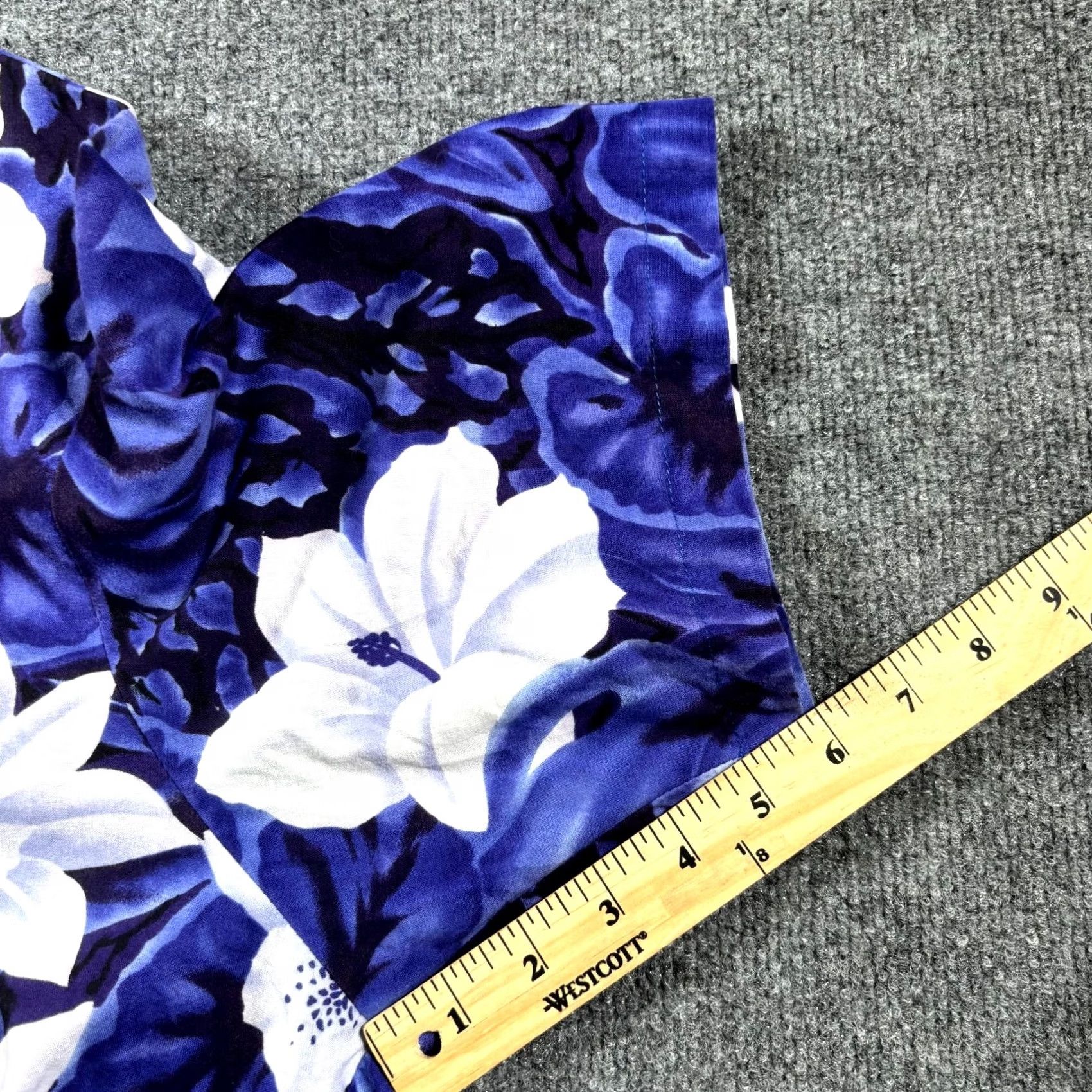 Vintage VTG 9th Wave Button-Up Shirt Women 2X Purple Floral Beach Hawaiian USA Size XXL / US 16-18 / IT 52-54 - 6 Thumbnail