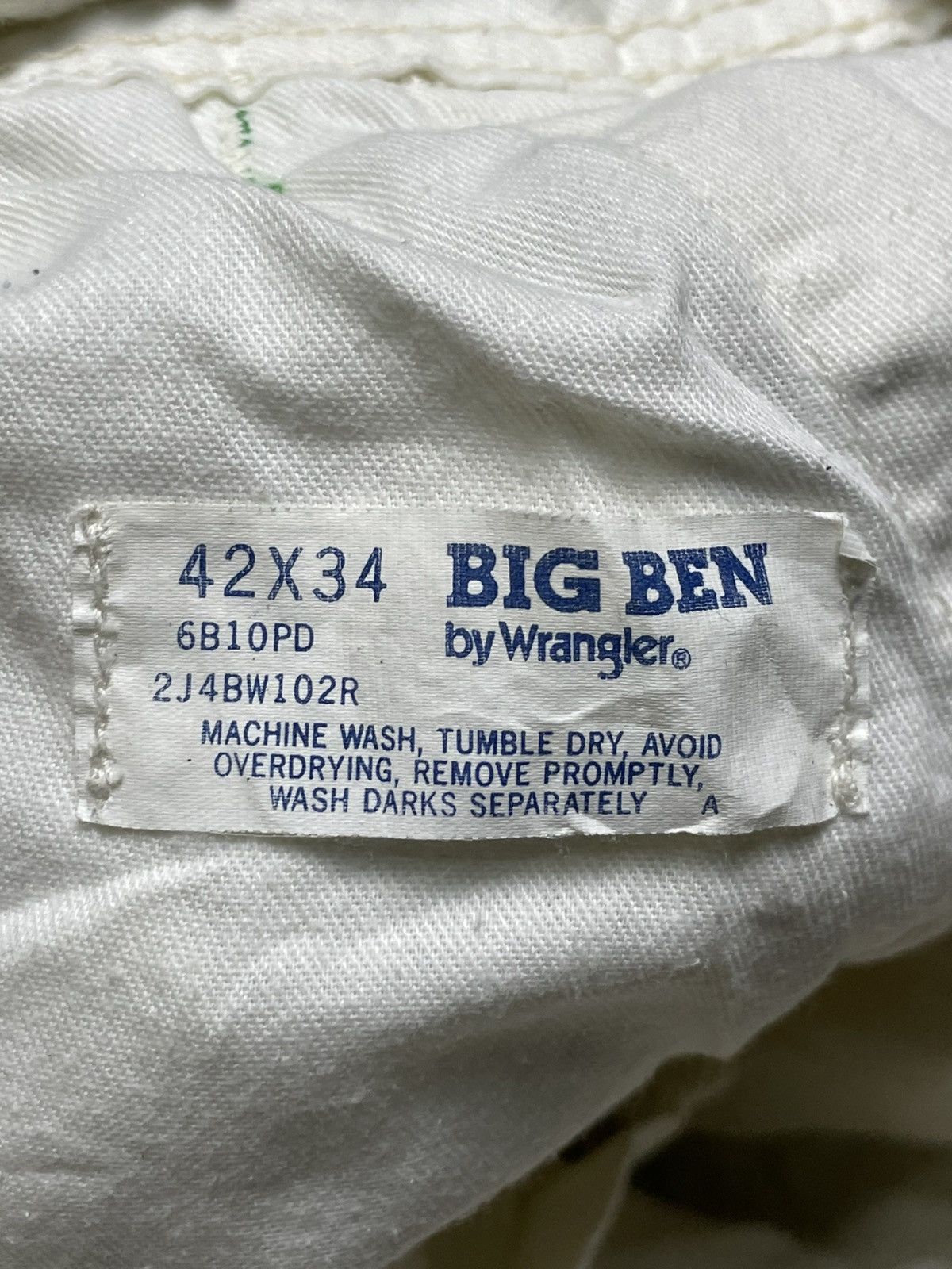 Japanese Brand × Vintage Big Ben by Wrangler Overall Workwear (75) Size US 41 - 12 Thumbnail