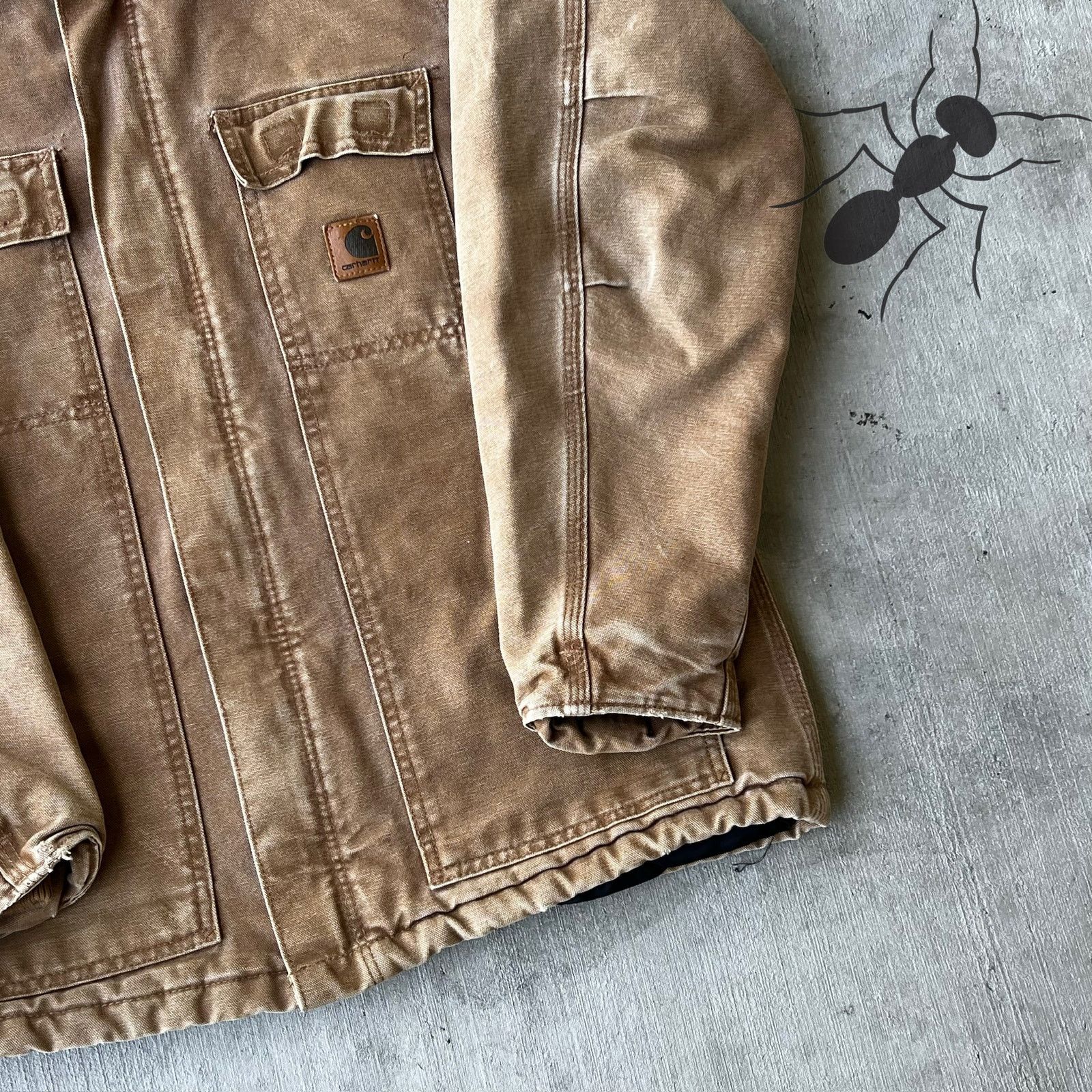 Carhartt × Vintage Carhartt YOUTH YYC26 BRN brown arctic work wear jacket Size US XS / EU 42 / 0 - 4 Thumbnail