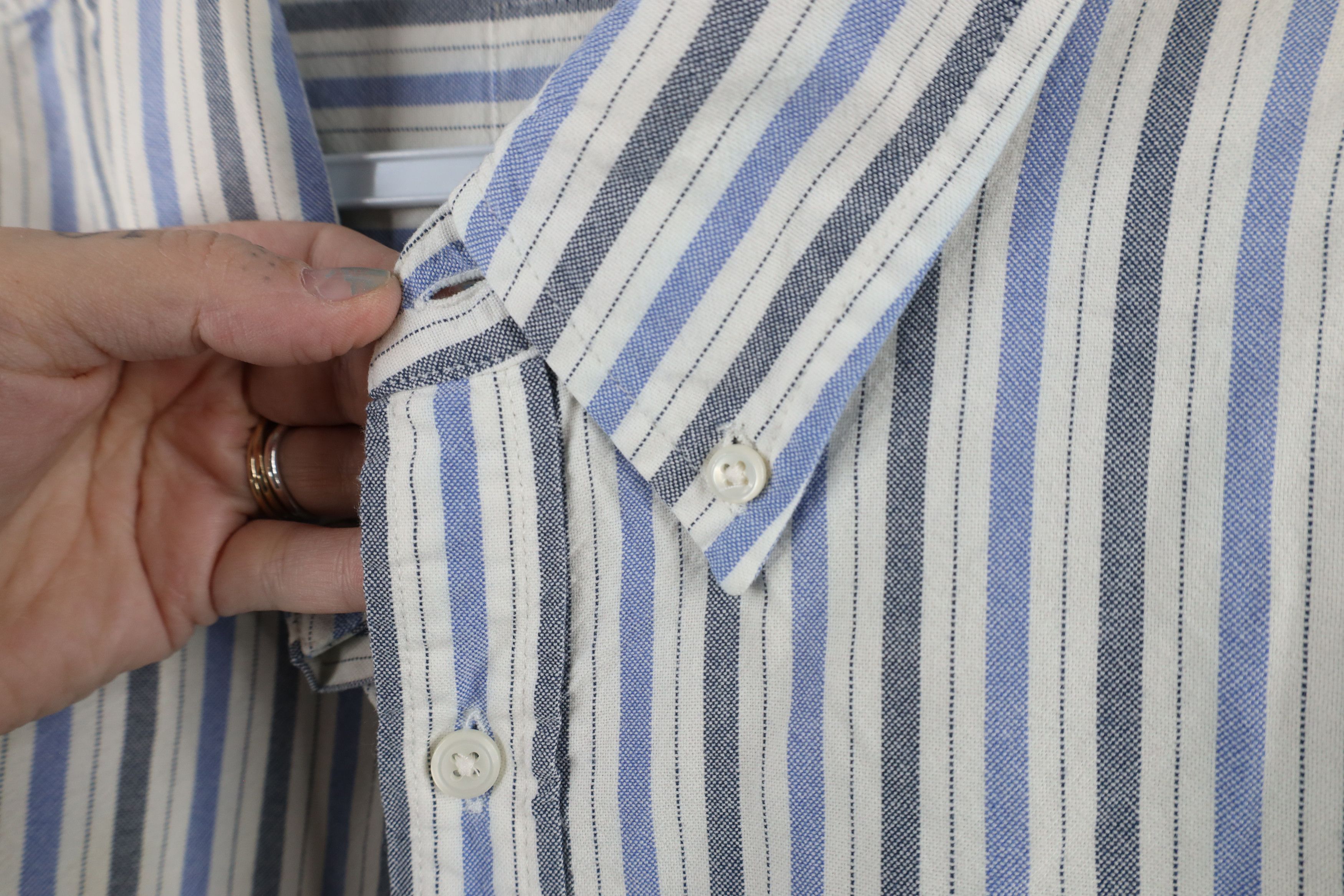 Vintage Vintage 90s Streetwear Block Collared Button Down Shirt Size US XL / EU 56 / 4 - 6 Thumbnail