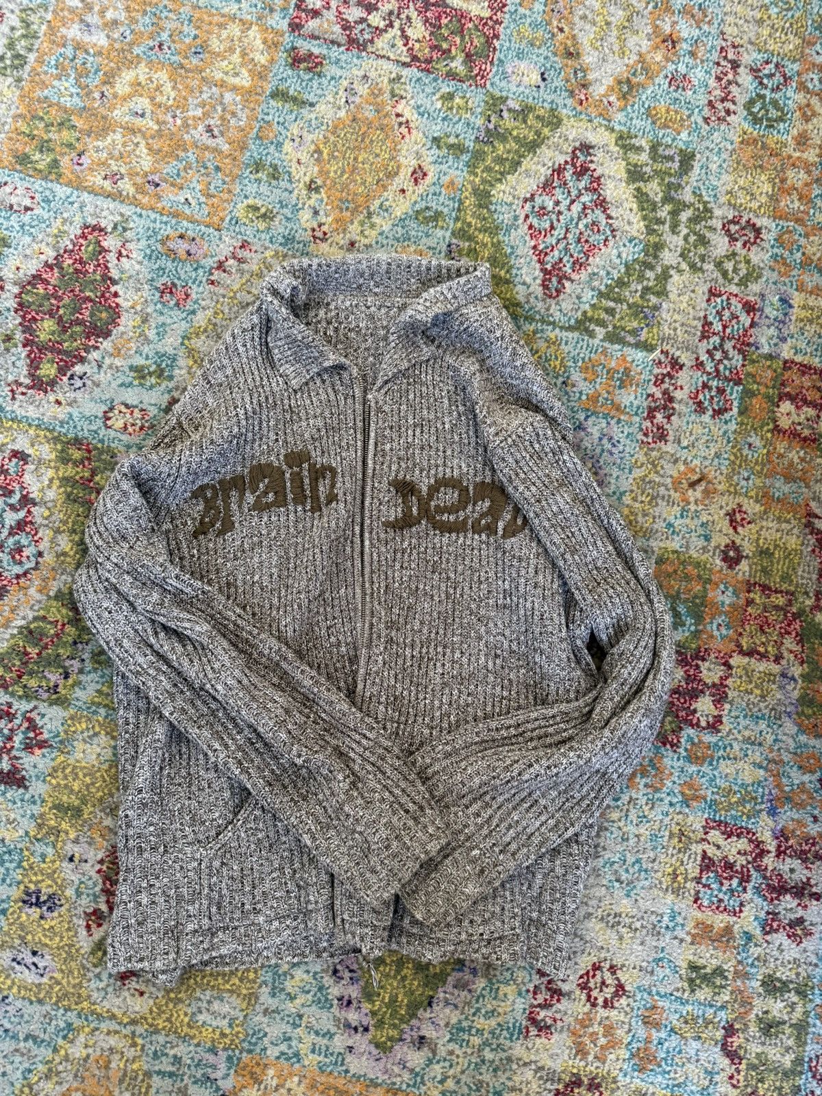 Brain Dead Brain Dead Rib Knit Cardigan Size US L / EU 52-54 / 3 - 1 Thumbnail