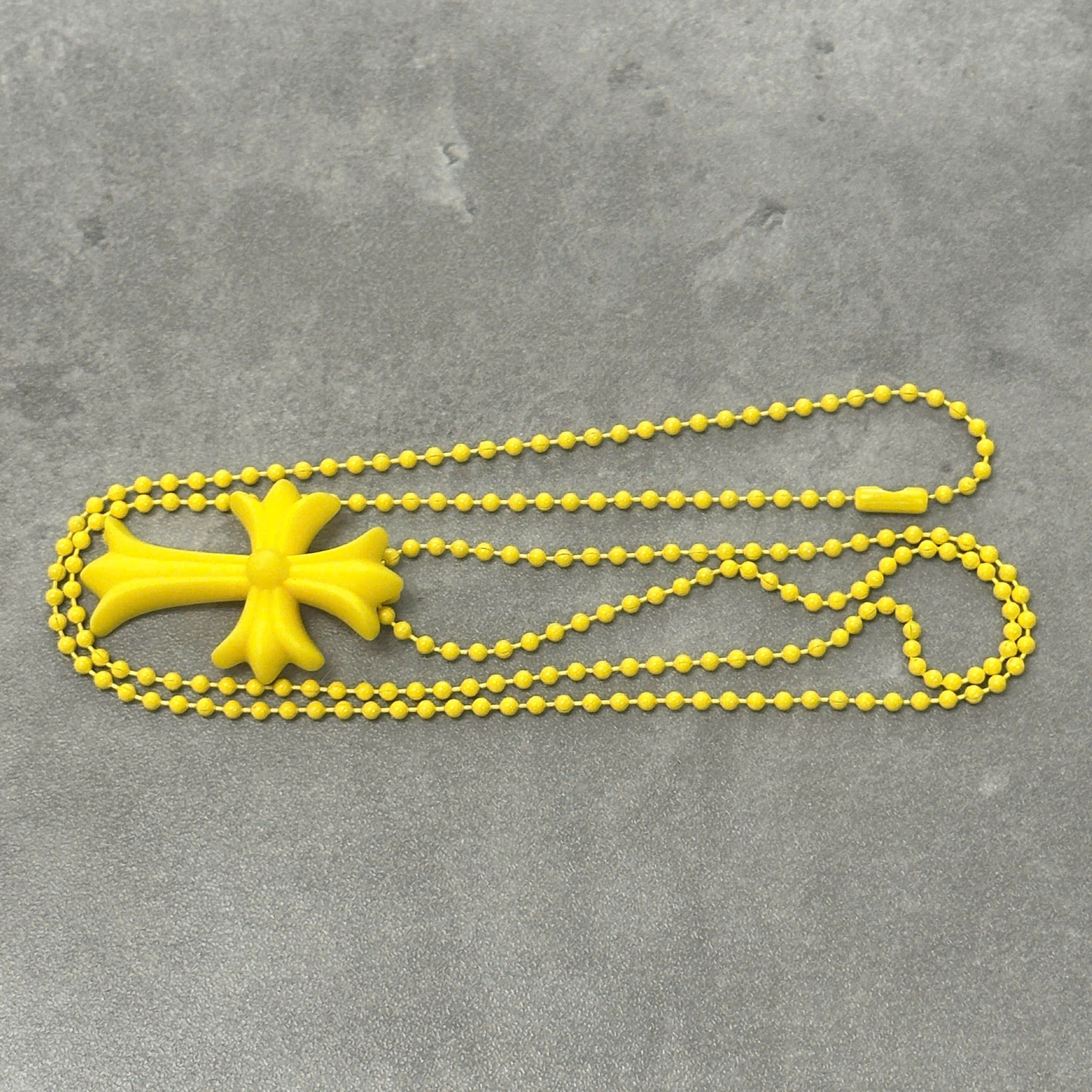 Chrome Hearts Chrome Hearts Silicrome Cross Necklace Yellow Size ONE SIZE - 5 Thumbnail
