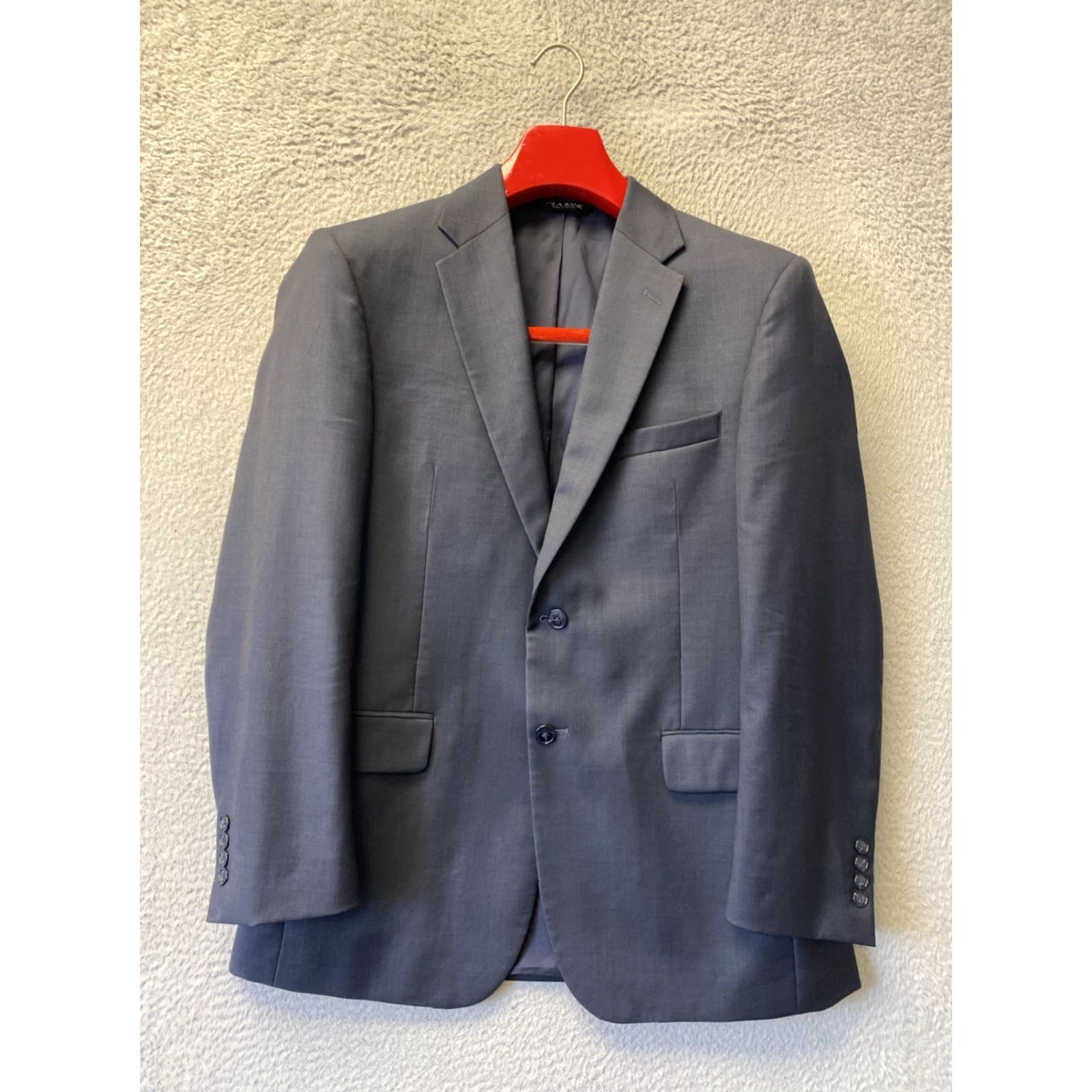 Jos. A. Bank Jos. A. Bank 41 R (36 W) Wool Suit Jacket Navy Blue 149-16 Size 42R - 3 Thumbnail