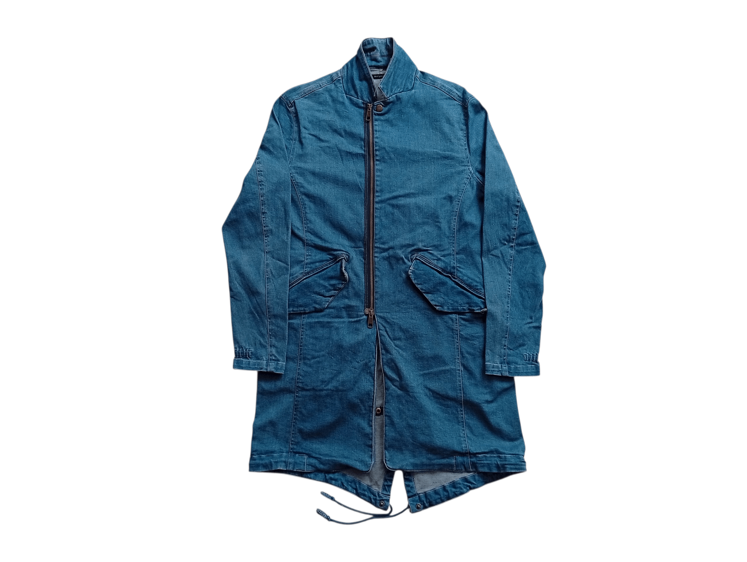 Japanese Brand Galvanized denim fishtail stretch jacket Size US S / EU 44-46 / 1 - 1 Thumbnail