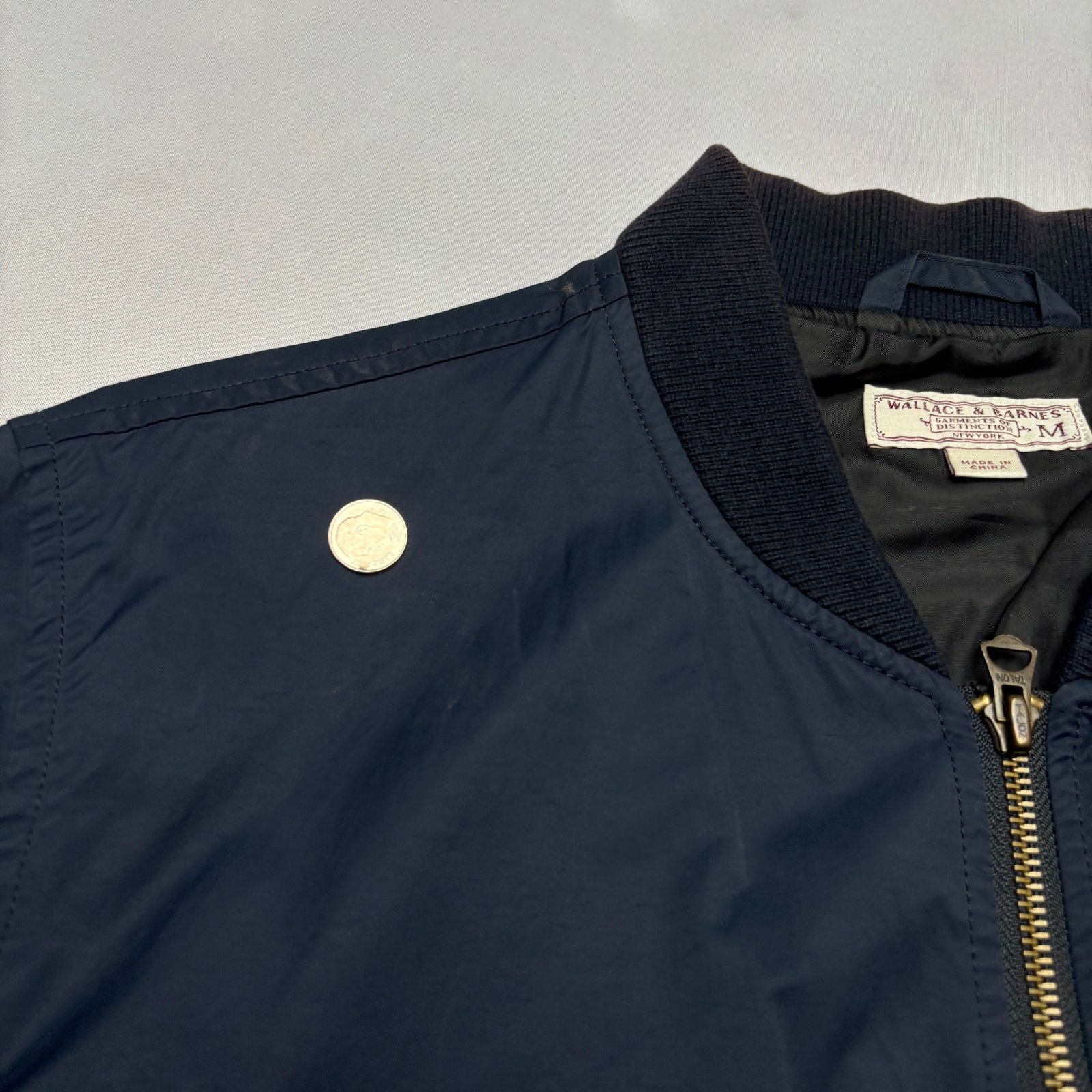 Wallace & Barnes Wallace & Barnes J.Crew Bomber Jacket Men's Medium Nylon Size US M / EU 48-50 / 2 - 12 Thumbnail