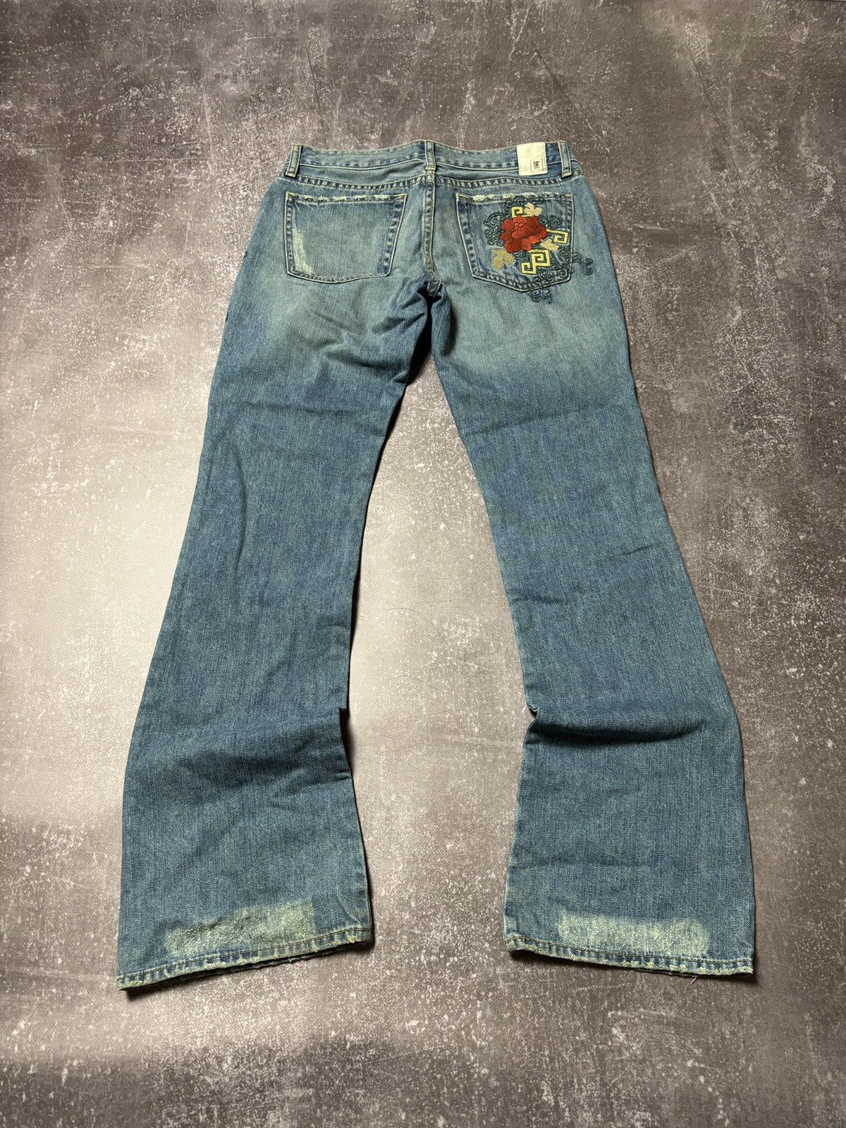 Pre-owned Hysteric Glamour X If Six Was Nine Crazy Vintage Flared Jeans If Six Was Nine Hysteric Style In Blue