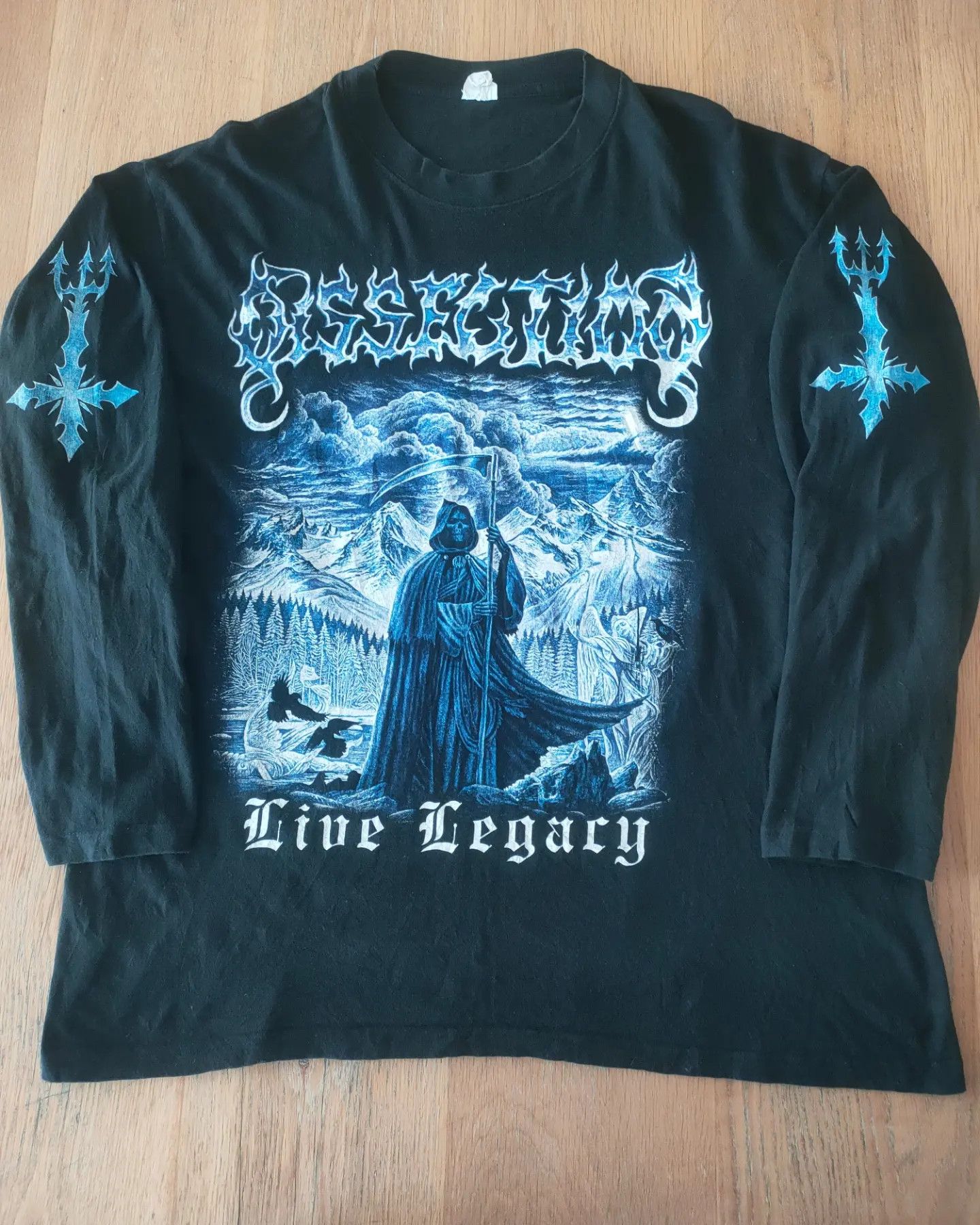 image of Band Tees Vintage Dissection (Live Legacy) Long sleeve Shirt in Black, Men's (Size XL)