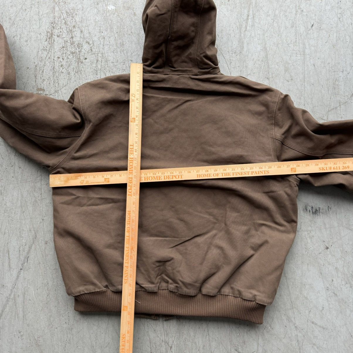 Carhartt × Vintage Vintage Carhartt Brown Faded Distressed Jacket Hoodie Size US XL / EU 56 / 4 - 4 Thumbnail