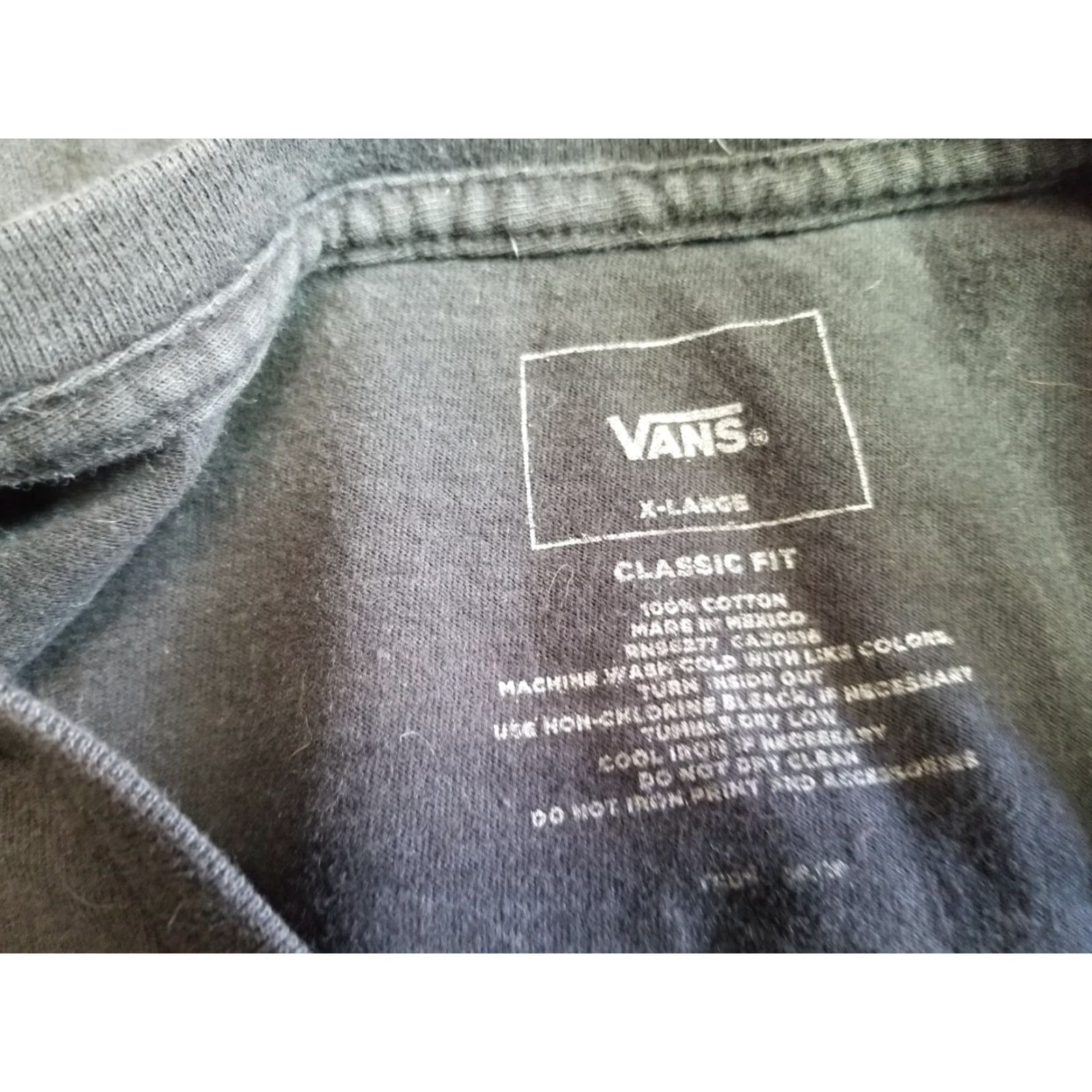 Vans VANS Shirt Adult XL Black Crew Skateboarding Classic Fit Mens Size US XL / EU 56 / 4 - 7 Thumbnail