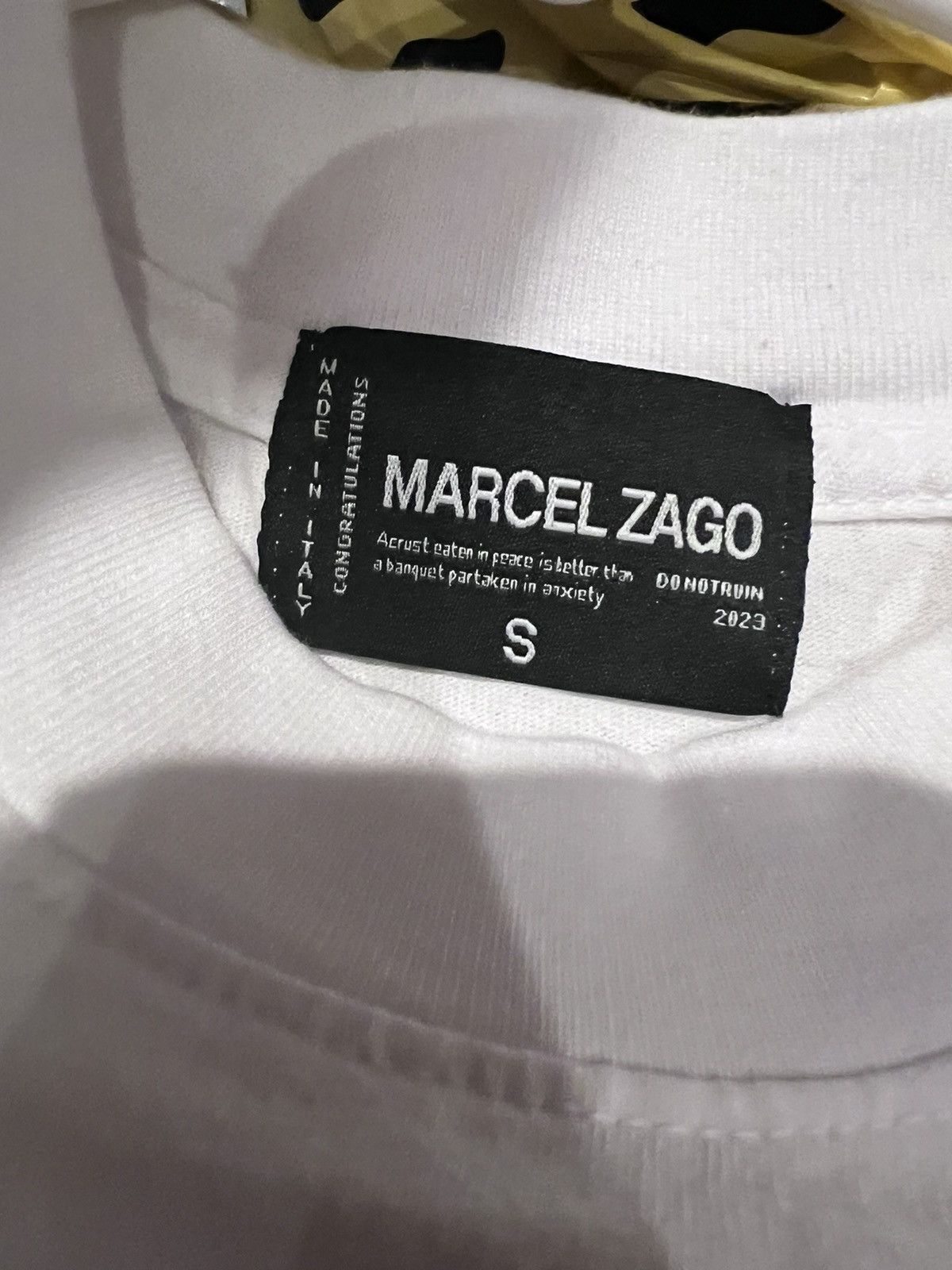 Marcel Zago Steakle V2 Double Print White Shirt | Marcel Zago Size US S / EU 44-46 / 1 - 4 Thumbnail