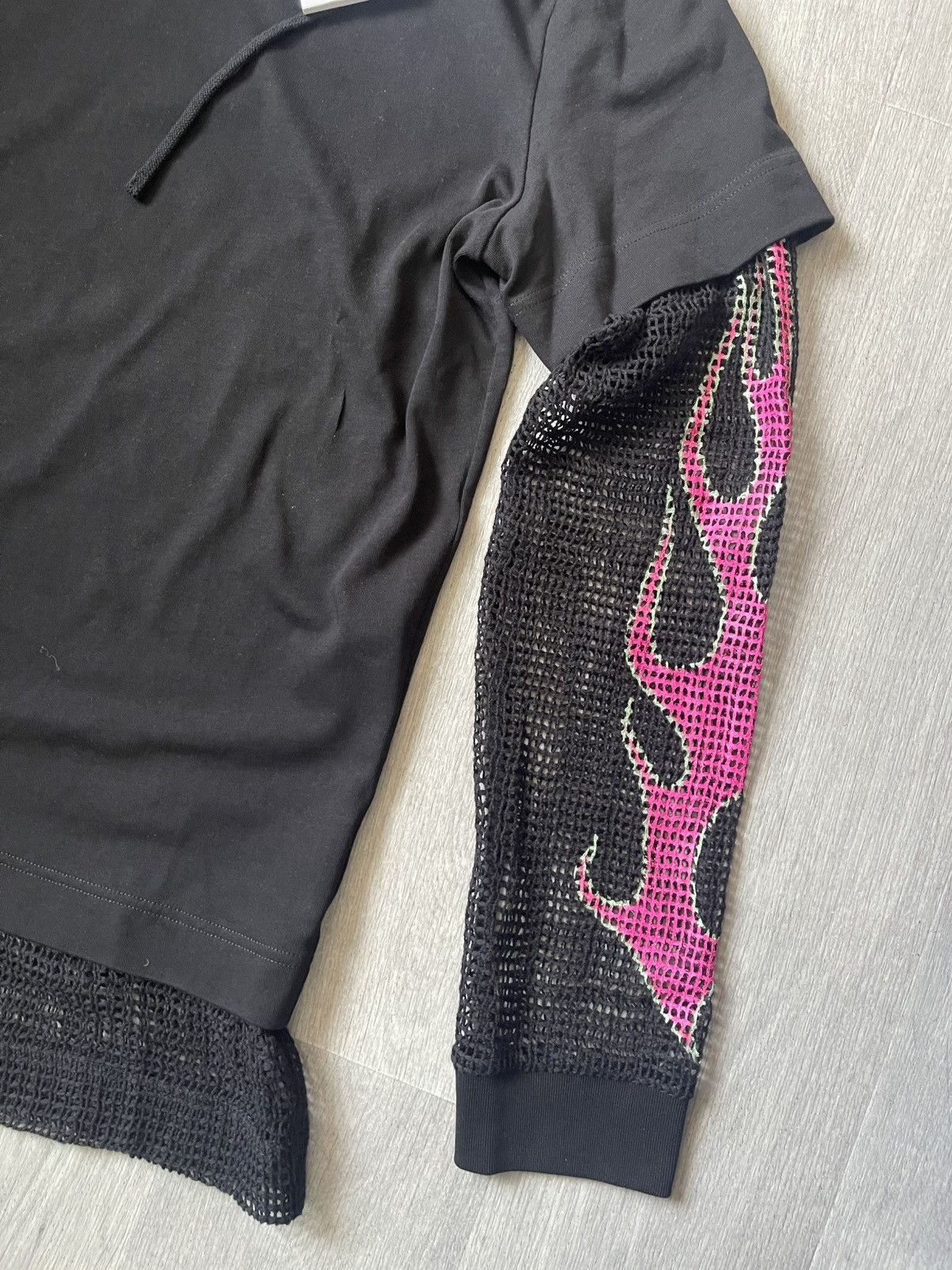 Givenchy multi-layer t-shirt with flames Tops