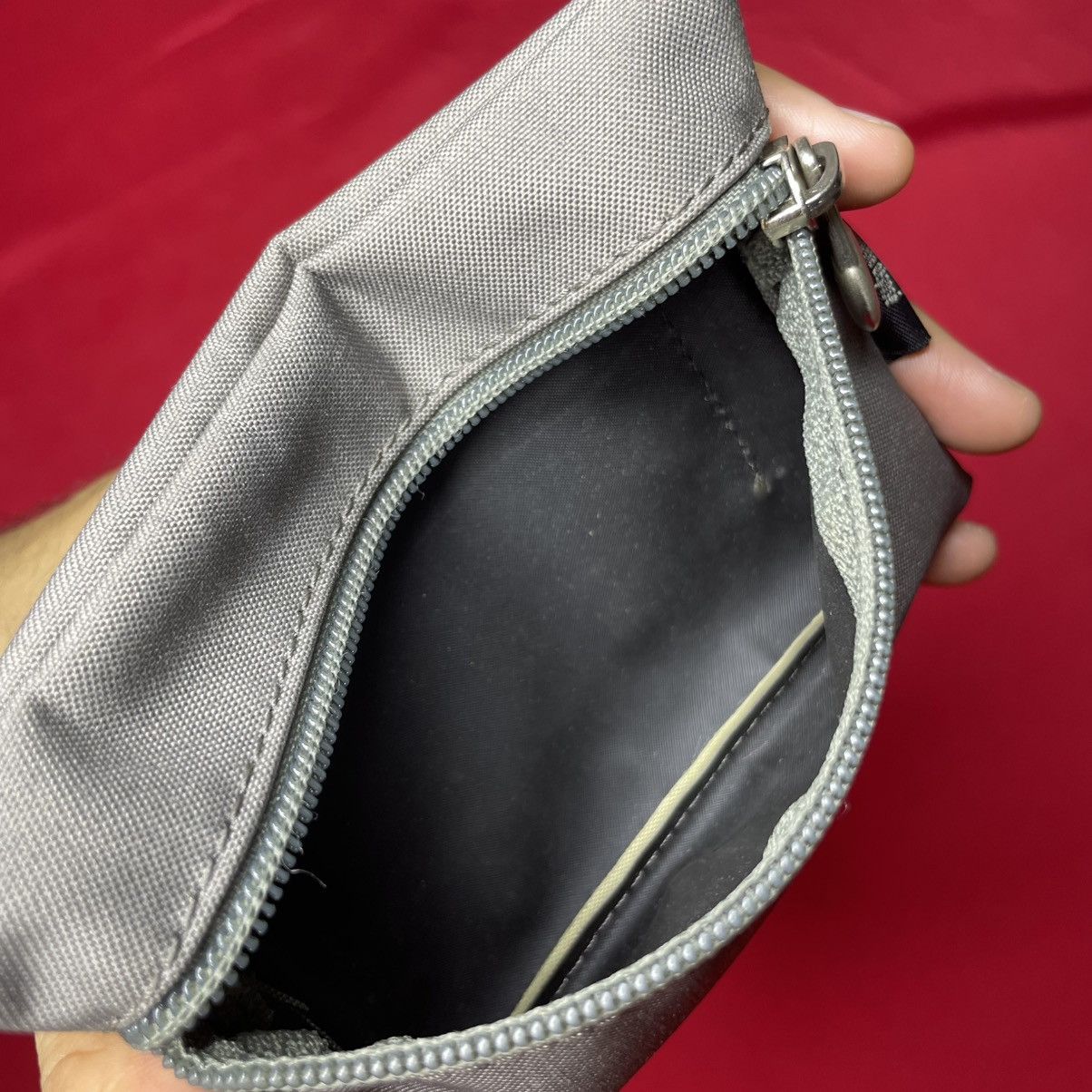 Other VTG Jack Gomme Paris Pouch Bag Grey & Cream ZipCase Size ONE SIZE - 8 Thumbnail