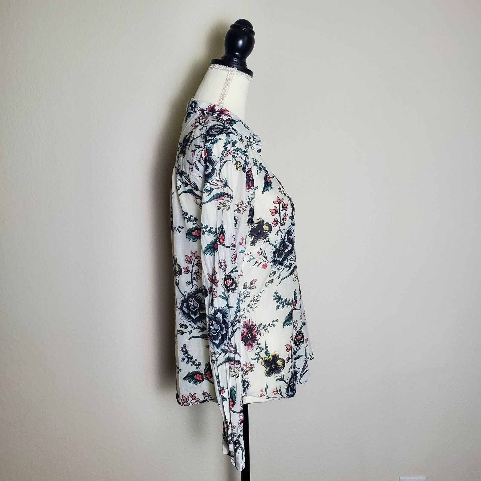 Loft Loft Paisley Long Sleeve Blouse Small Size S / US 4 / IT 40 - 2 Thumbnail