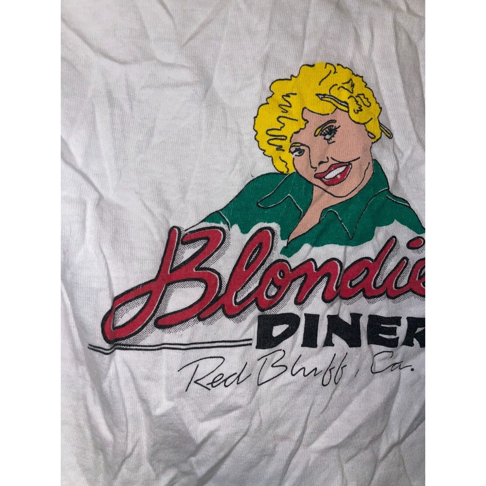 Vintage Vintage Polo Shirt Blondie's Diner Red Bluff California Tee Size US M / EU 48-50 / 2 - 7 Thumbnail