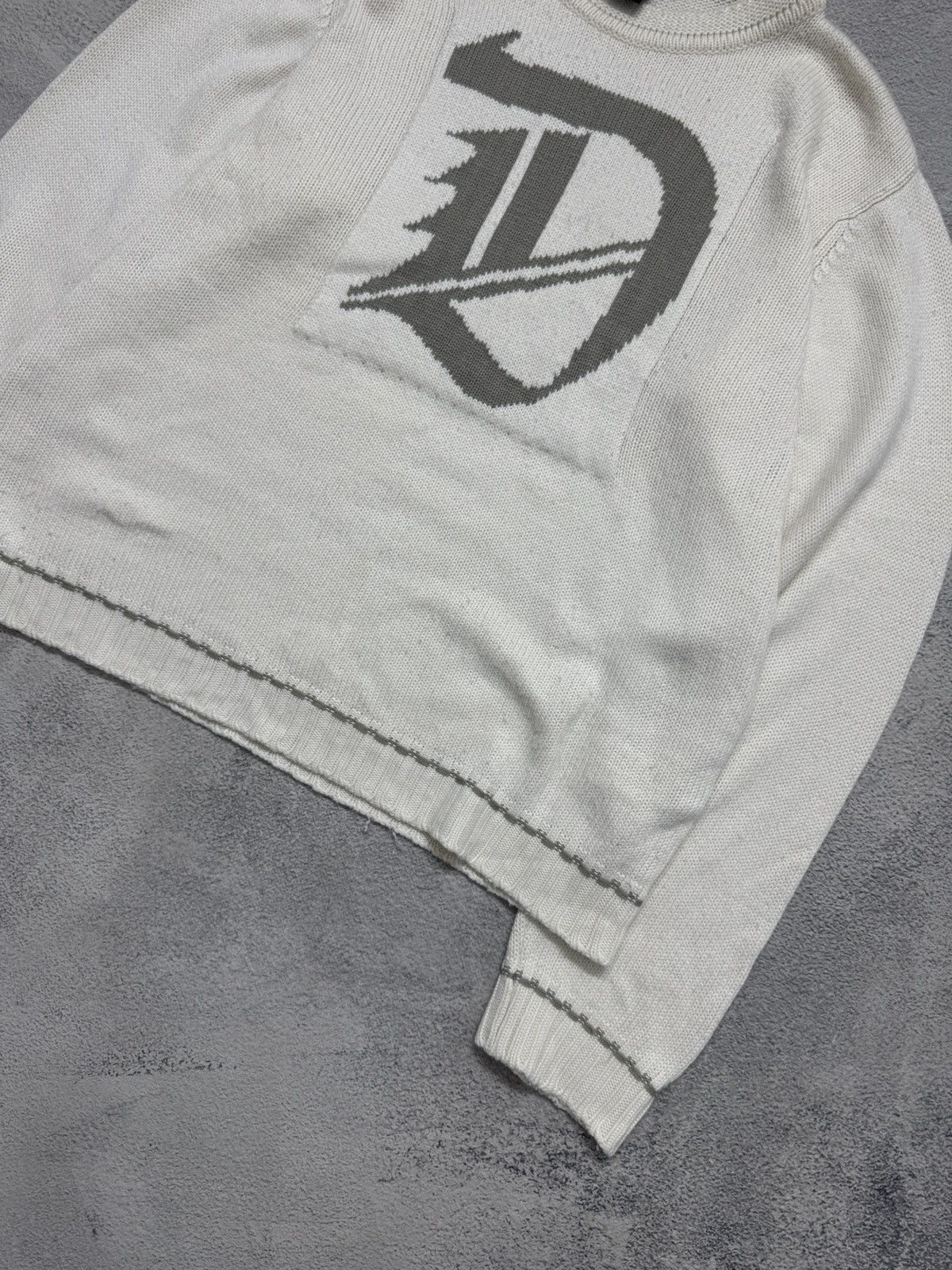 Diesel Vintage Y2k Diesel Center Logo Knited Sweater Size US L / EU 52-54 / 3 - 7 Thumbnail