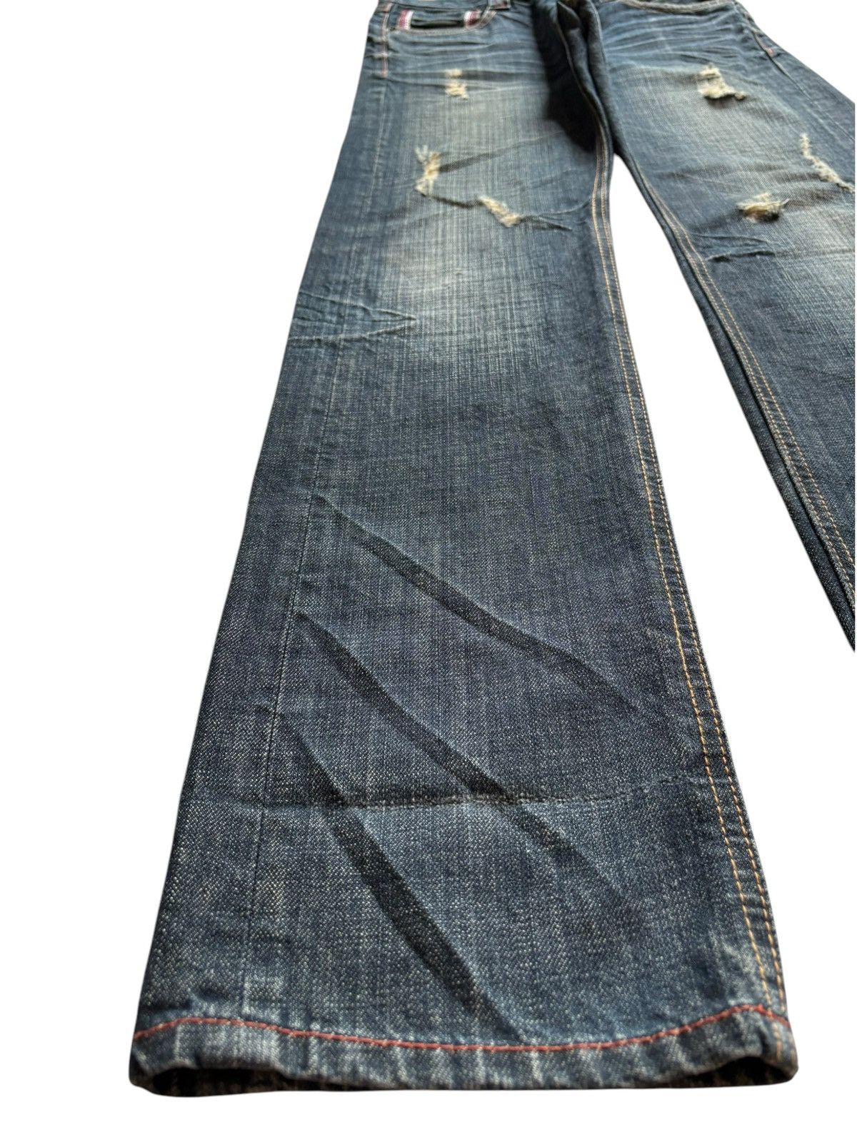Japanese Brand Vintage Japanese Brand Mud Wash Distressed Jeans Size US 29 - 5 Thumbnail