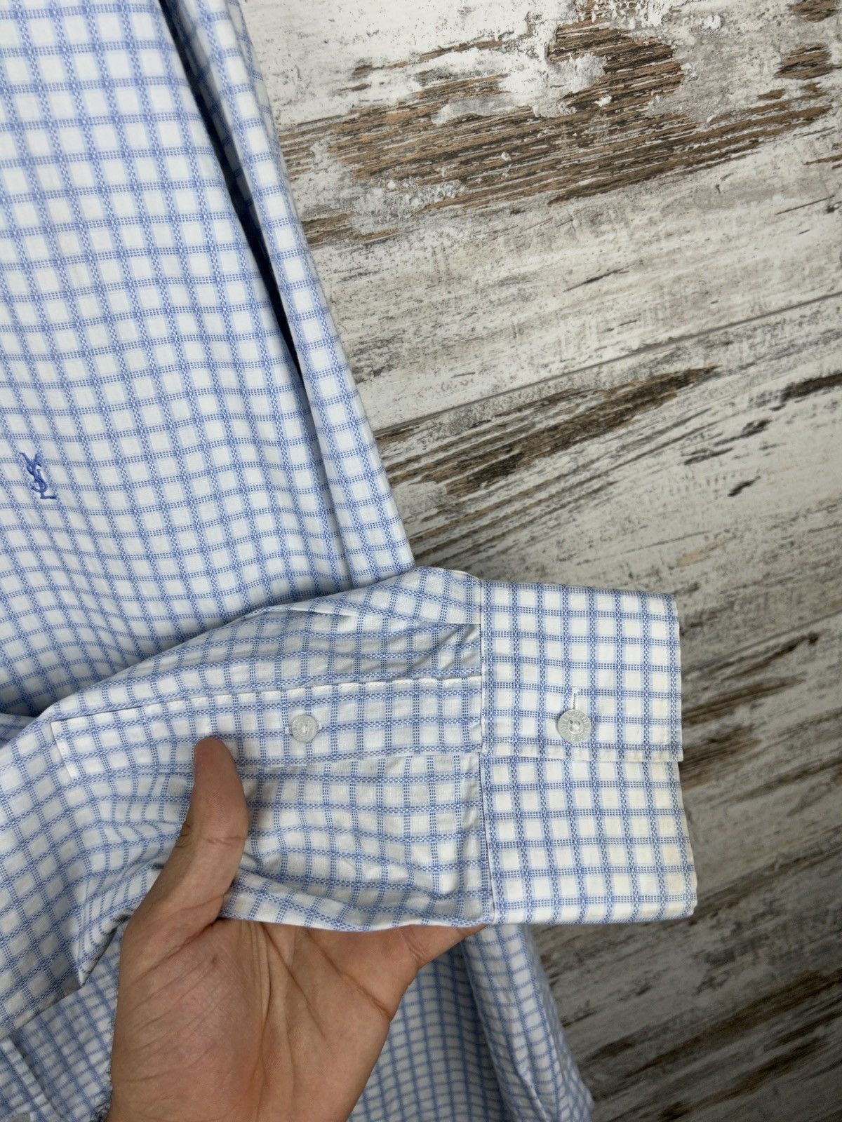 Vintage Mens Vintage Yves Saint Laurent Shirts button up luxury ysl Size US XXL / EU 58 / 5 - 16 Thumbnail