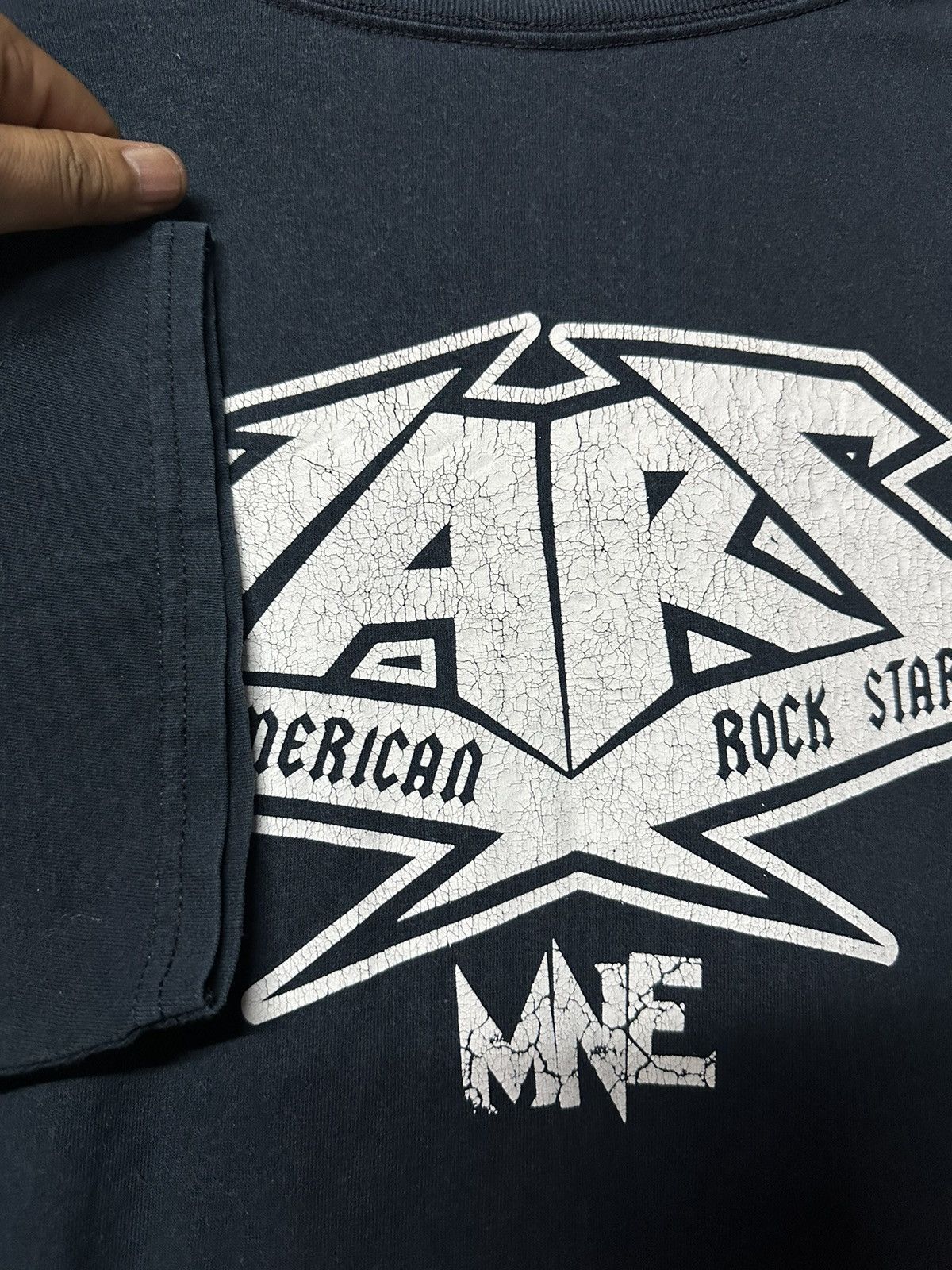 Band Tees × Vintage Vintage LAST MNE Last American Rock Stars Sun Faded Tee Size US L / EU 52-54 / 3 - 7 Thumbnail