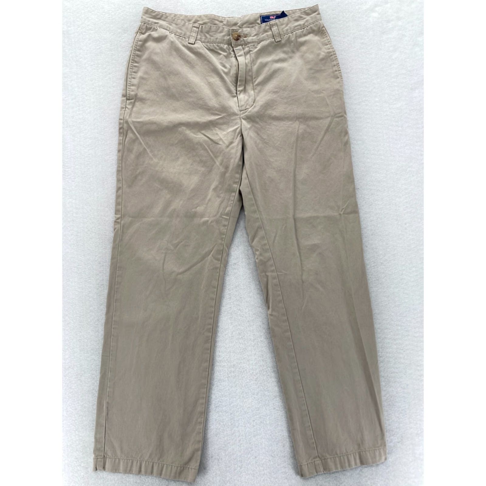 Vineyard Vines Vineyard Vines Chino Pants Mens 34x30 Khaki Beige Straight Leg Preppy Travel Pants Size US 34 / EU 50 - 2 Thumbnail