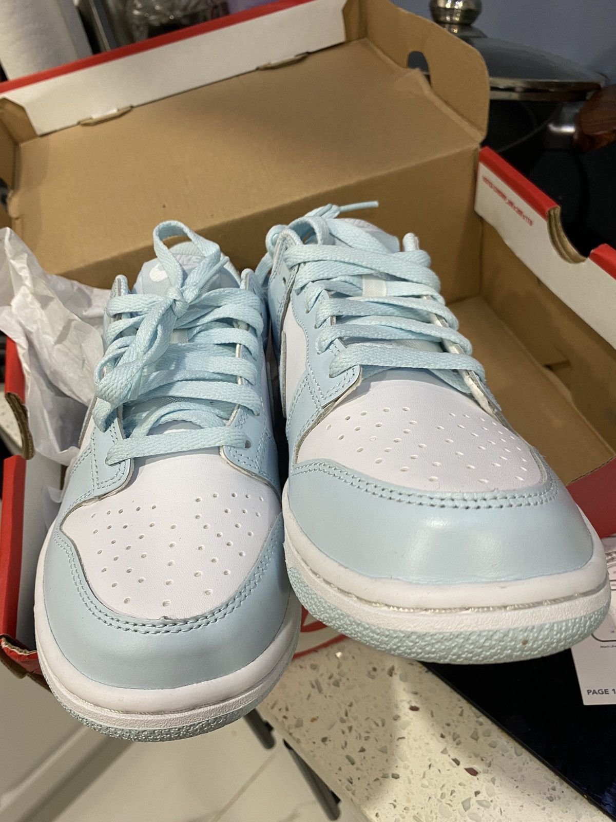 Jordan Brand × Nike Nike Dunk SB Baby Blue VNDS Size US 7 / IT 37 - 5 Thumbnail