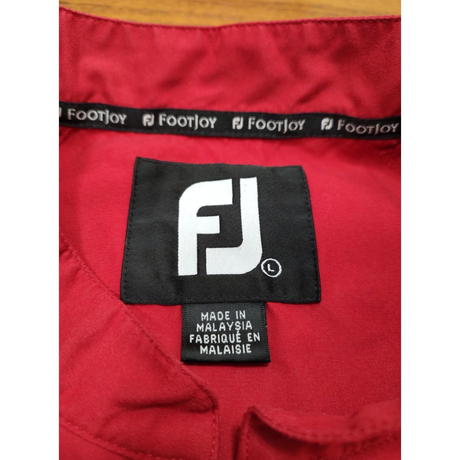 Footjoy VINTAGE Footjoy Windbreaker Mens Pullover Jacket 1/4 Zip Red Striped Logo 52 Chest Regular Large L Mens Sports Outdoor Golf Running & Jogging Size US L / EU 52-54 / 3 - 5 Thumbnail