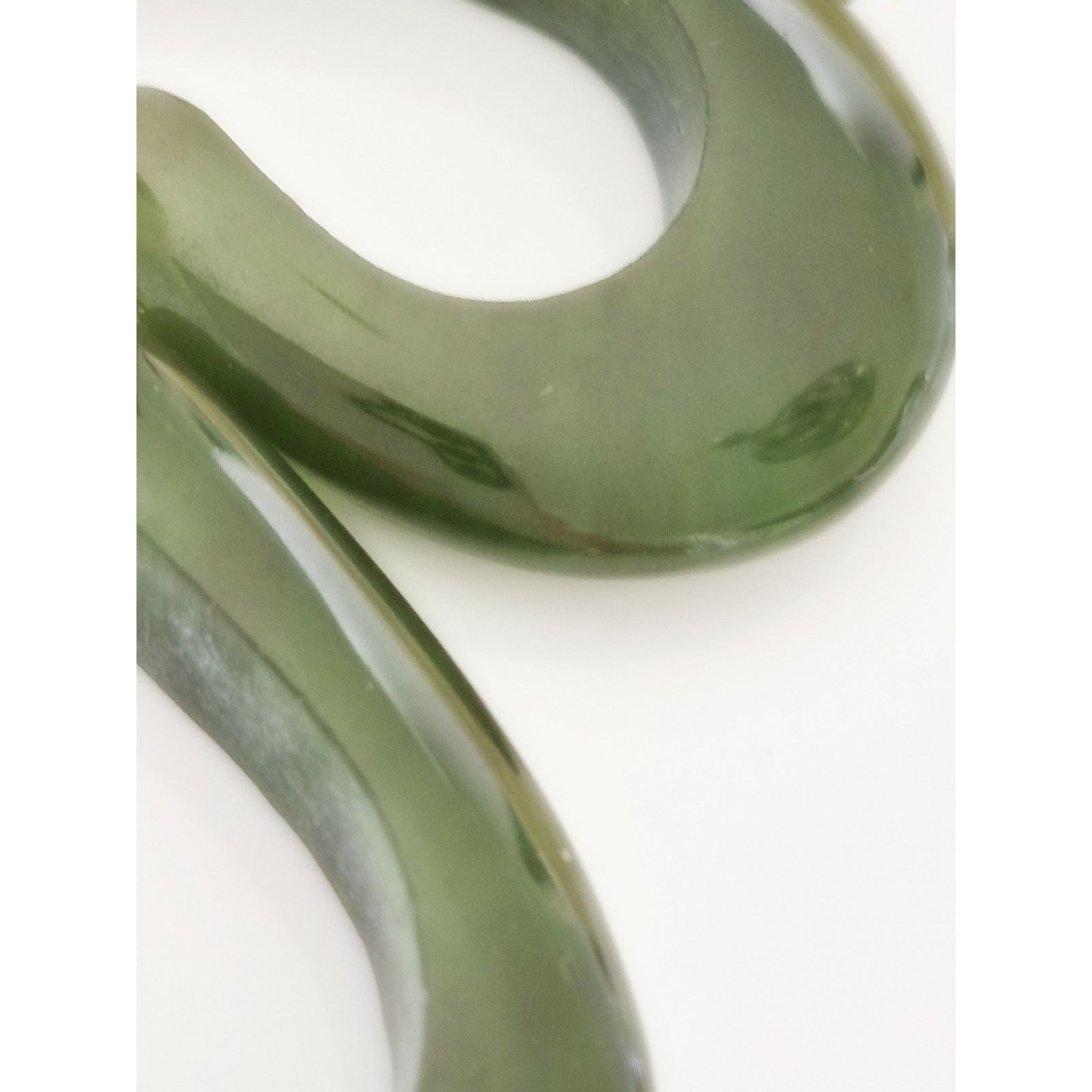 Other Vintage Jade J Hoop Earrings Size ONE SIZE - 5 Thumbnail