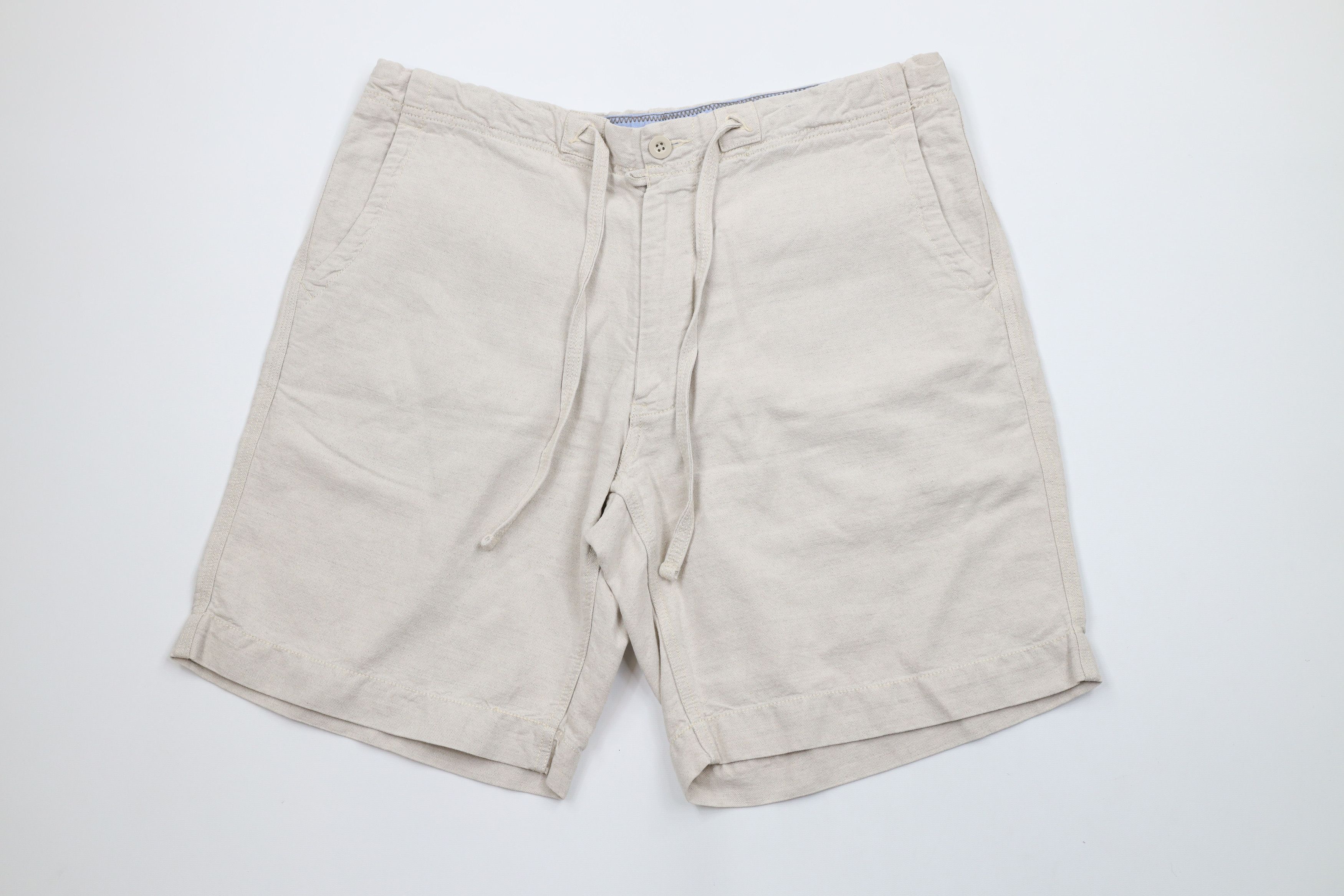 Gap Vintage Y2K Gap Above Knee Linen Blend Harem Shorts Beige Size US 34 / EU 50 - 1 Thumbnail