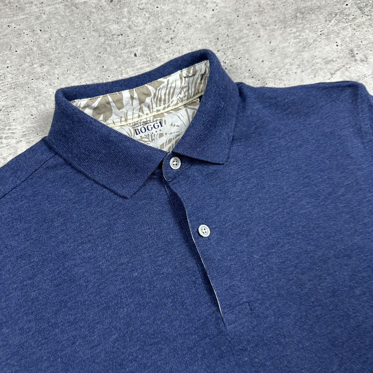 Boggi Boggi Milano Pique Polo Cotton Blue Men’s Size M Size US M / EU 48-50 / 2 - 6 Thumbnail