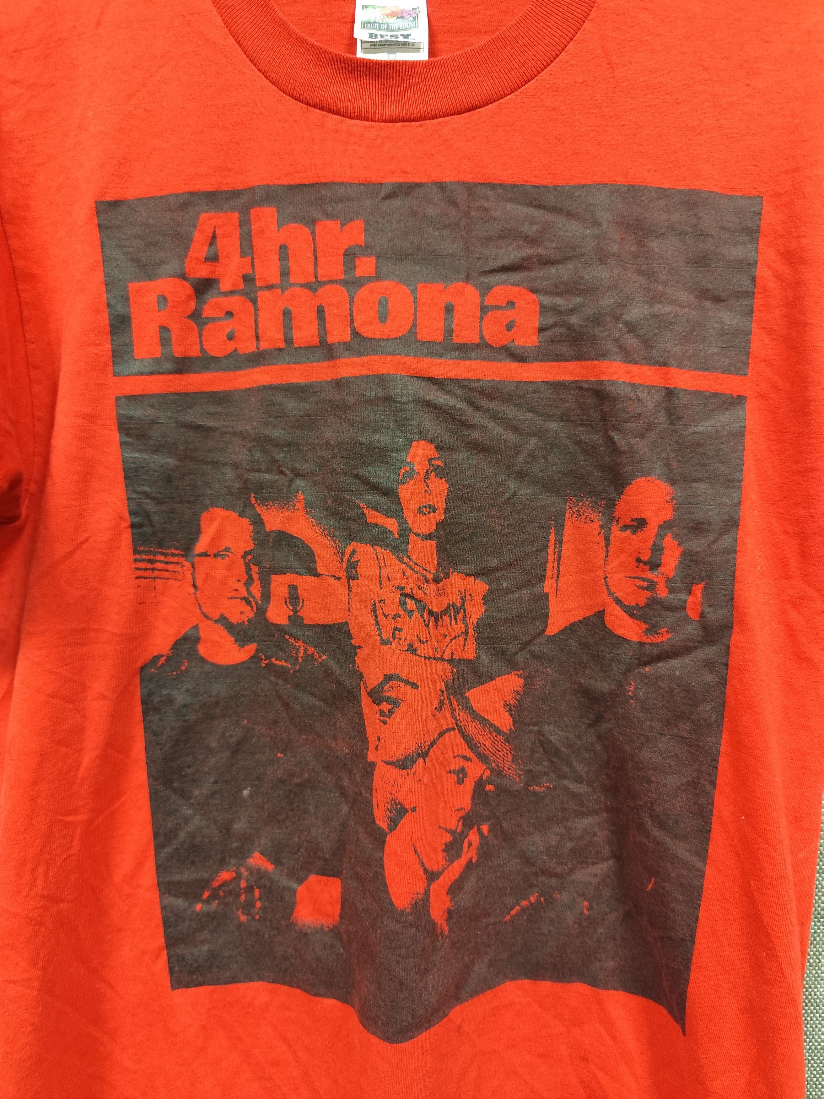 Band Tees Vintage 90s 4hr. Ramona Indie Punk Band T-Shirt Size US M / EU 48-50 / 2 - 3 Thumbnail