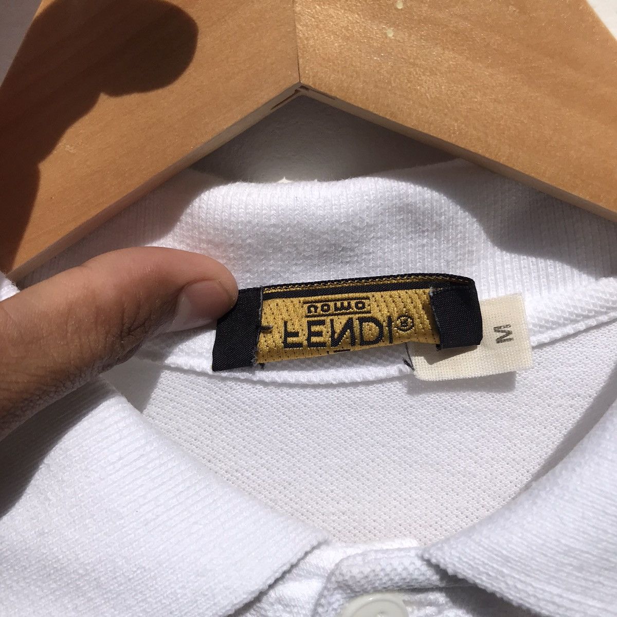 Fendi Vintage Fendi Polos Tee Embroidery Small Logo Fendi Luxury Size US S / EU 44-46 / 1 - 13 Thumbnail
