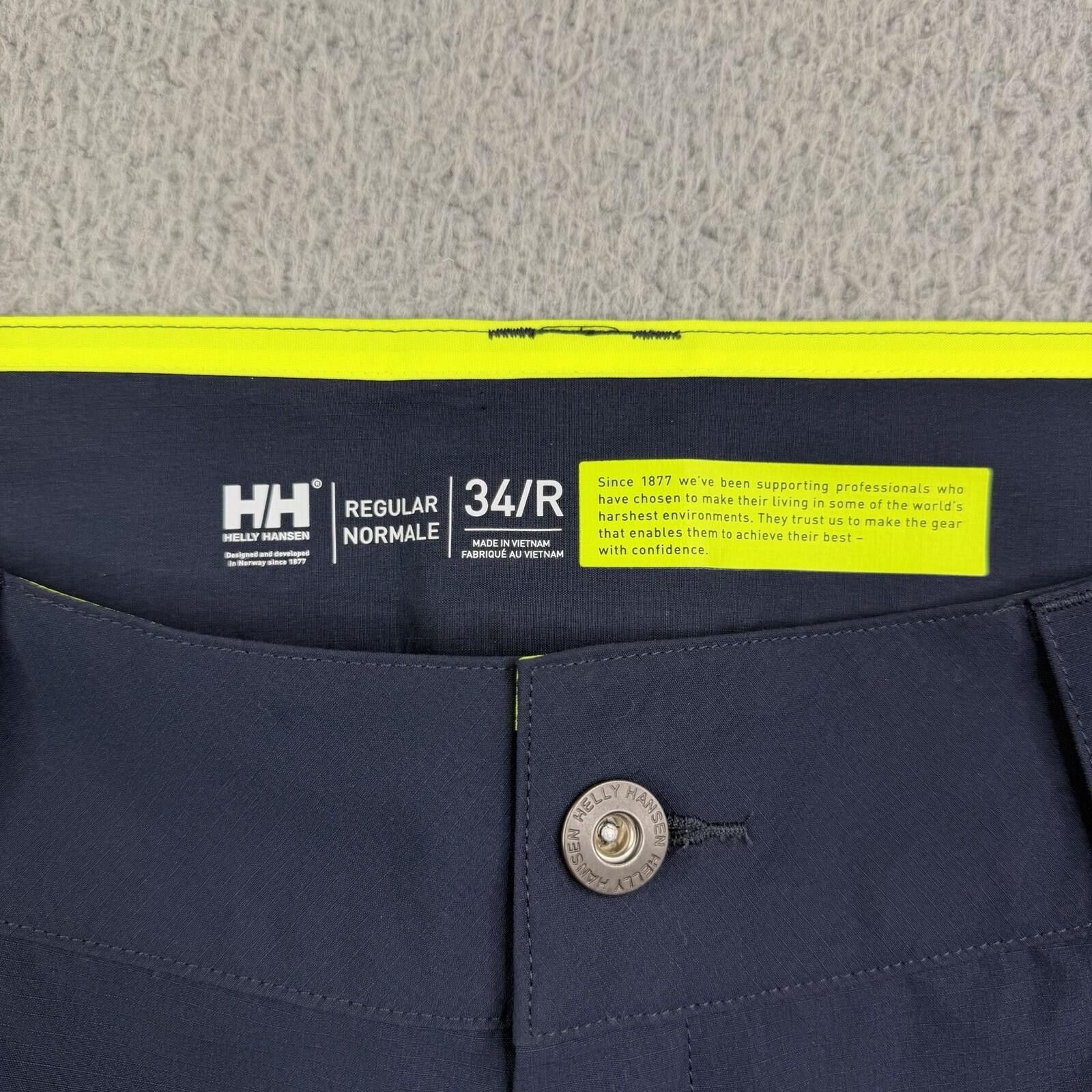 Helly Hansen Helly Hansen Quick-Dry Navy Cargo Shorts Women's 34x9.5 Size 34" / US 12 / IT 48 - 10 Thumbnail