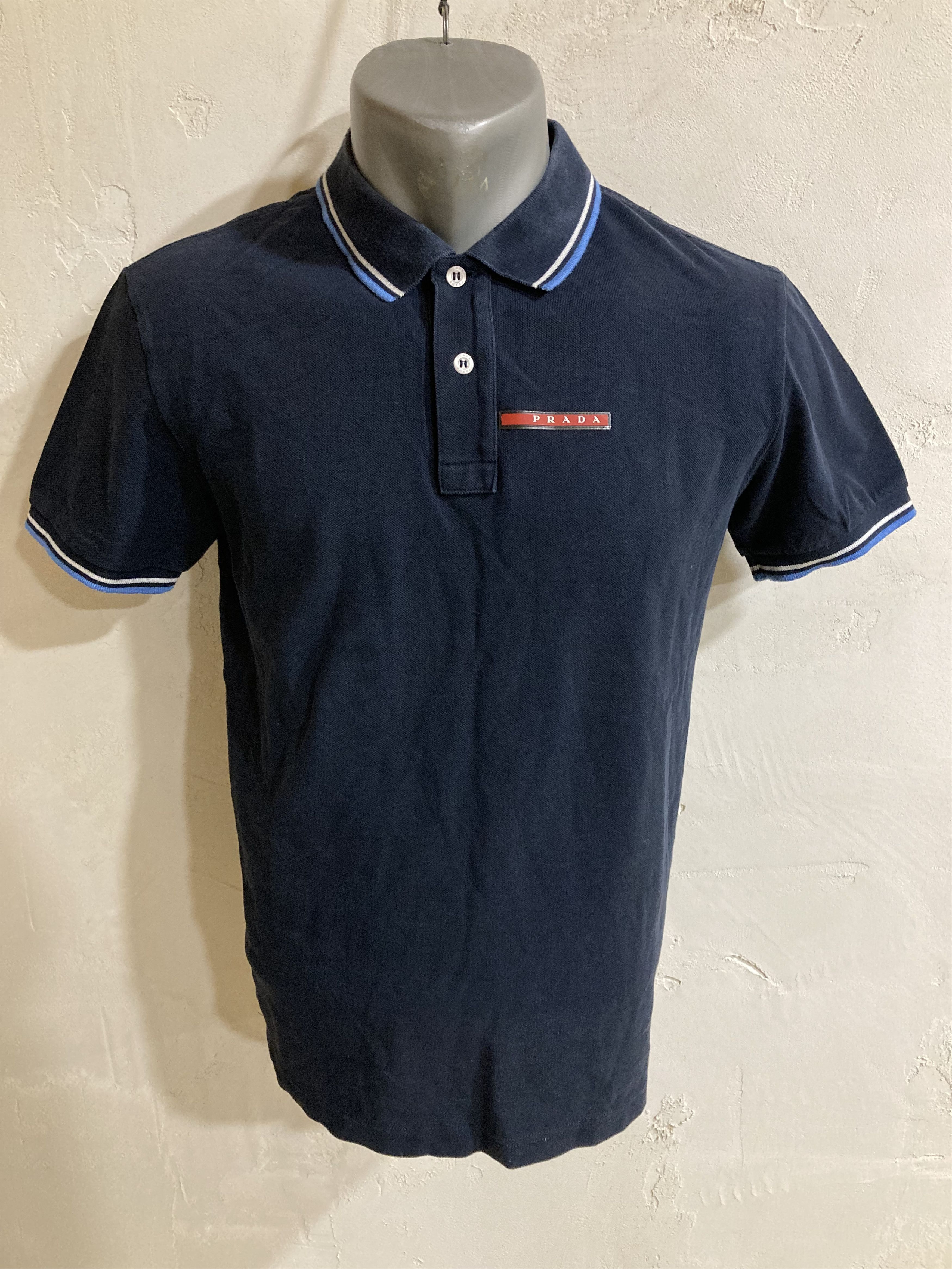 Prada Prada Red Tab Classic Polo Luxe Vintage Size M Size US M / EU 48-50 / 2 - 1 Thumbnail