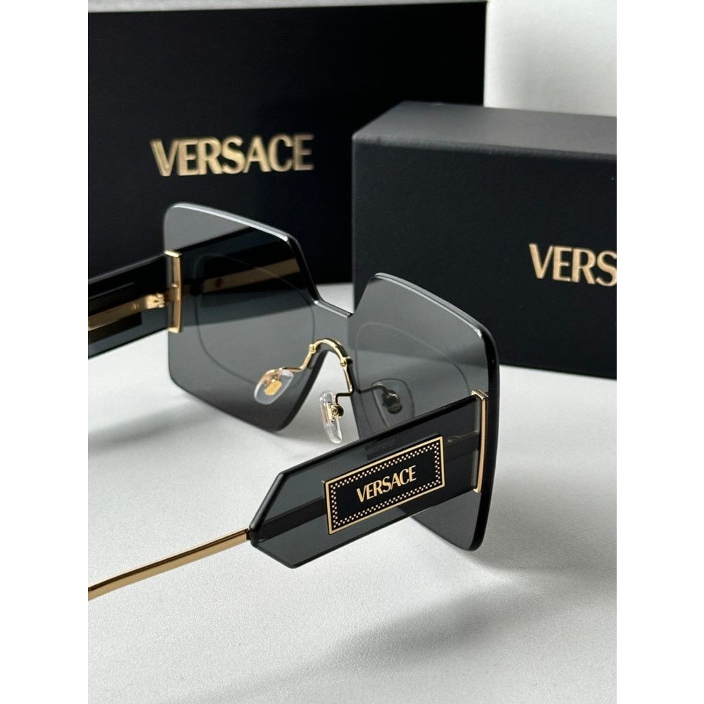 Versace NEW Versace VE2277 Rimless Oversized Sunglasses $652 Size ONE SIZE - 3 Thumbnail