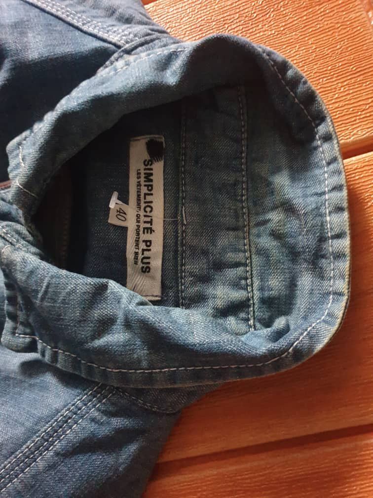 Japanese Brand 💥Simplicite Plus selvedge style Japanese Chambray Shirt Size US S / EU 44-46 / 1 - 2 Thumbnail