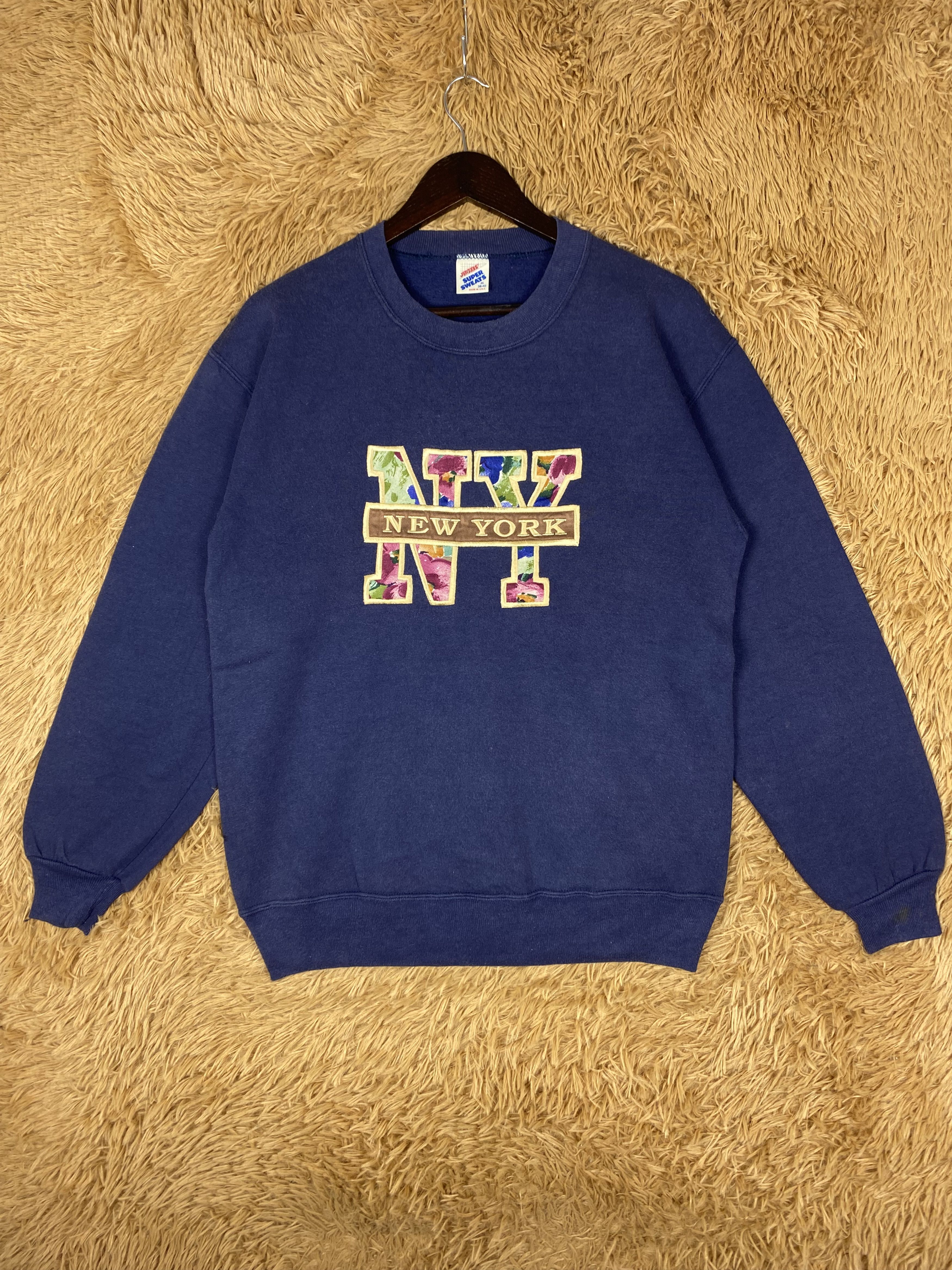 Jerzees Vintage Jerzees New York Sweatshirts DJ1061 Size US M / EU 48-50 / 2 - 1 Thumbnail
