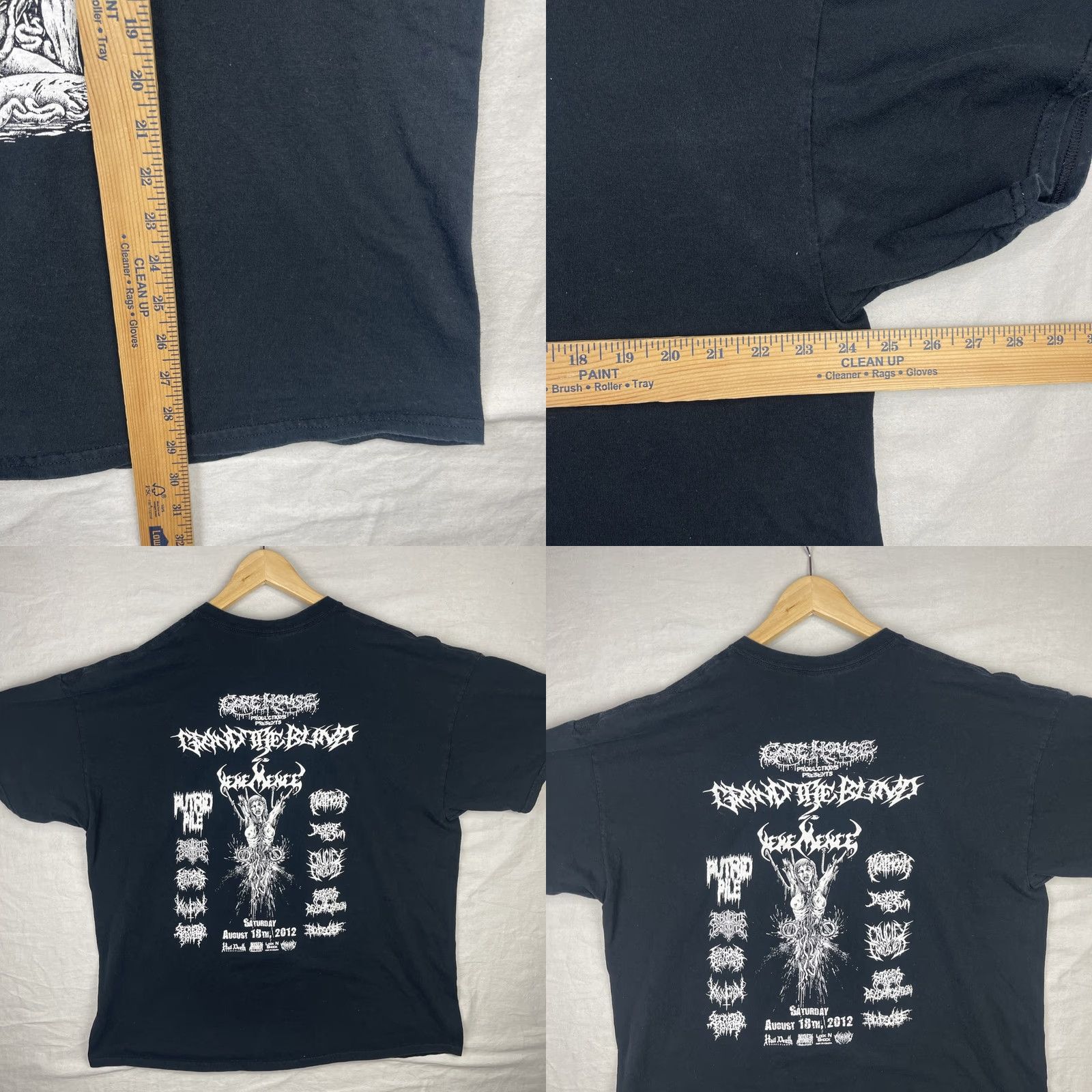 Gildan Grind The Blind 2 Shirt Mens 2XL Black VEHEMENCE PUTRID PILE MEATHOOK Concert Shirt Size US XXL / EU 58 / 5 - 8 Thumbnail