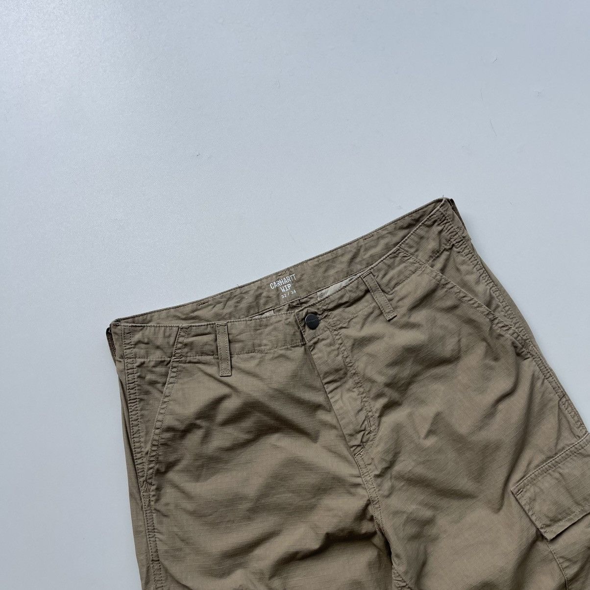 Carhartt Wip Carhartt WIP Regular Fit Baggy Cargo Pants Beige Y2K Size US 32 / EU 48 - 2 Thumbnail
