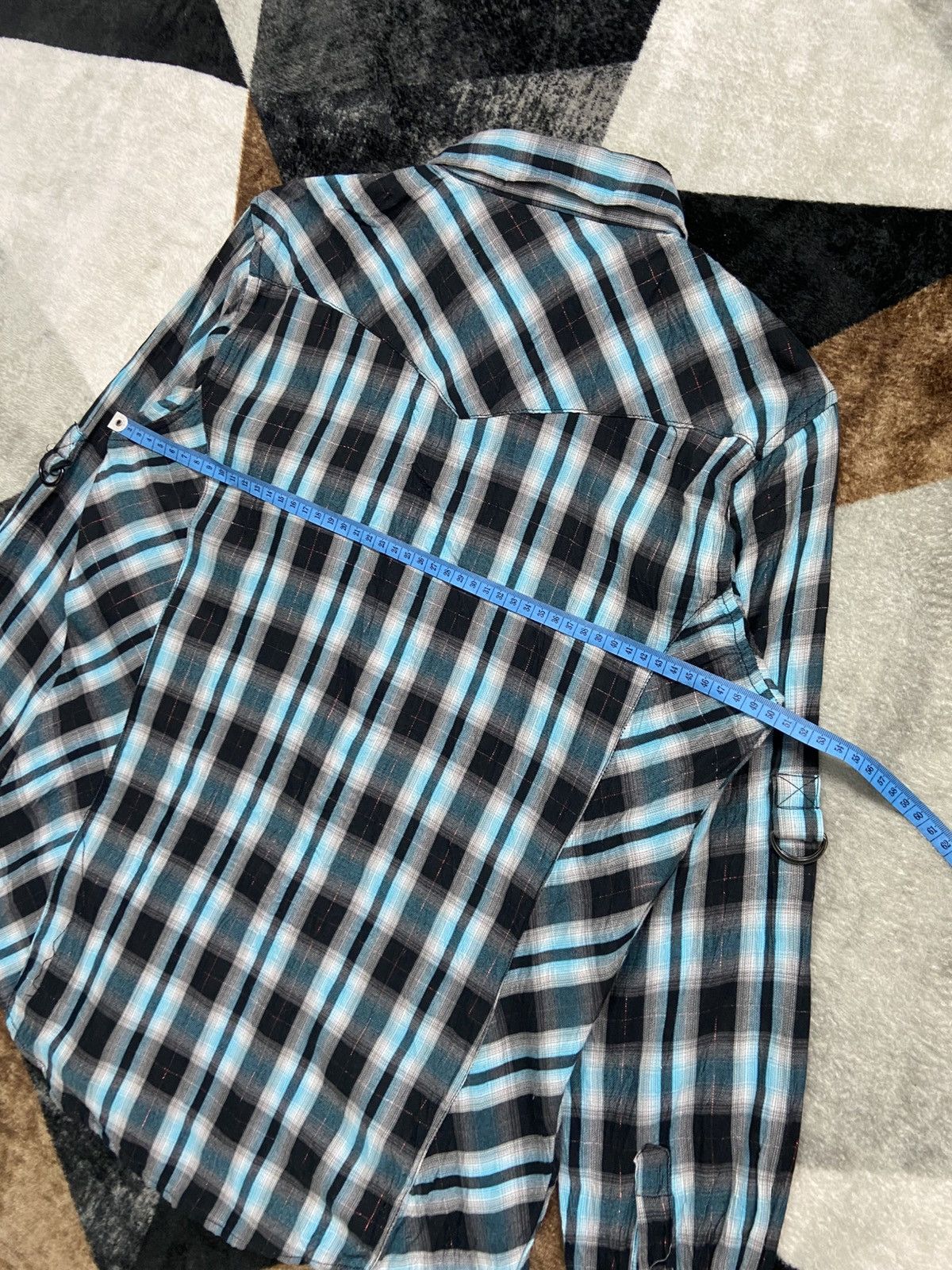 Japanese Brand 2000s D'Homme A Homme Shadowplaid Grunge Size US L / EU 52-54 / 3 - 9 Thumbnail