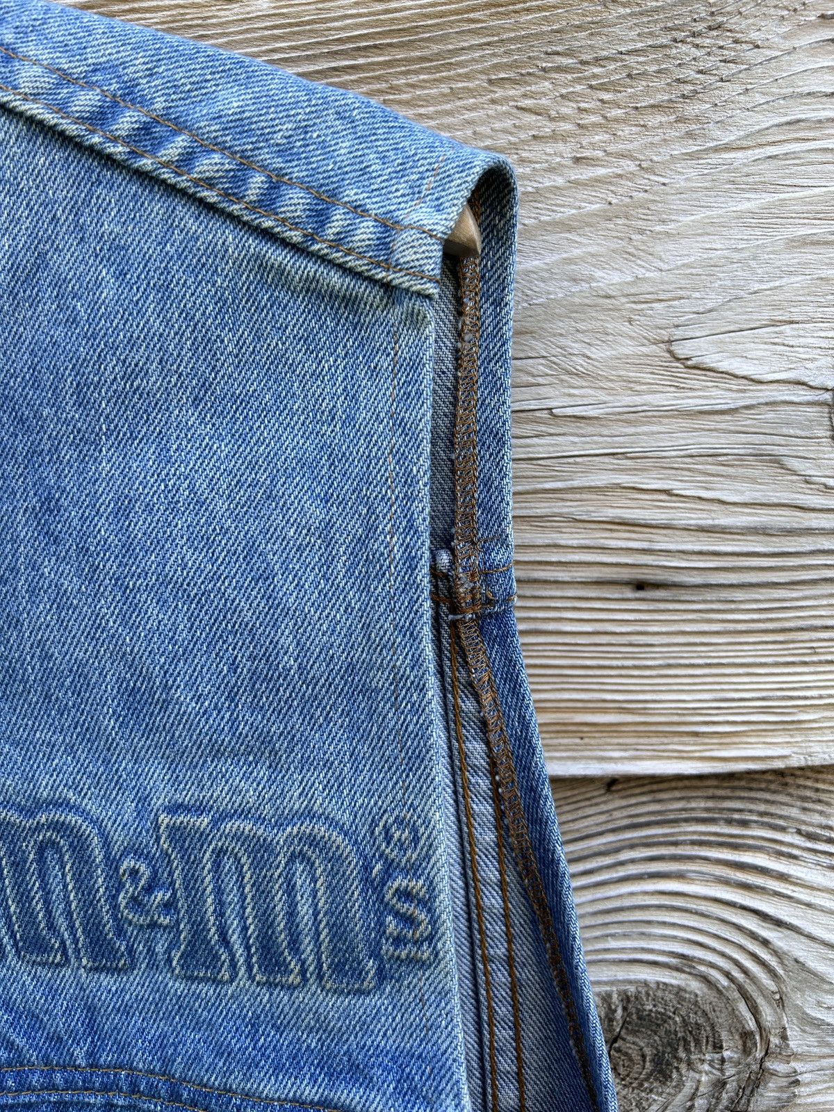 Vintage 90s Vintage Planet Mars M&M’s Embossed Denim Vest Size US L / EU 52-54 / 3 - 8 Thumbnail