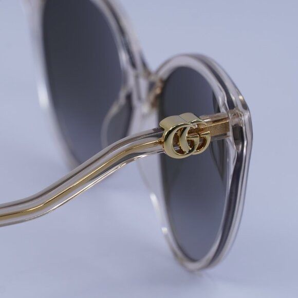 Gucci Gucci GG1011S 006 Sunglasses Transparent Pink Cat Eye Frame Size ONE SIZE - 5 Thumbnail