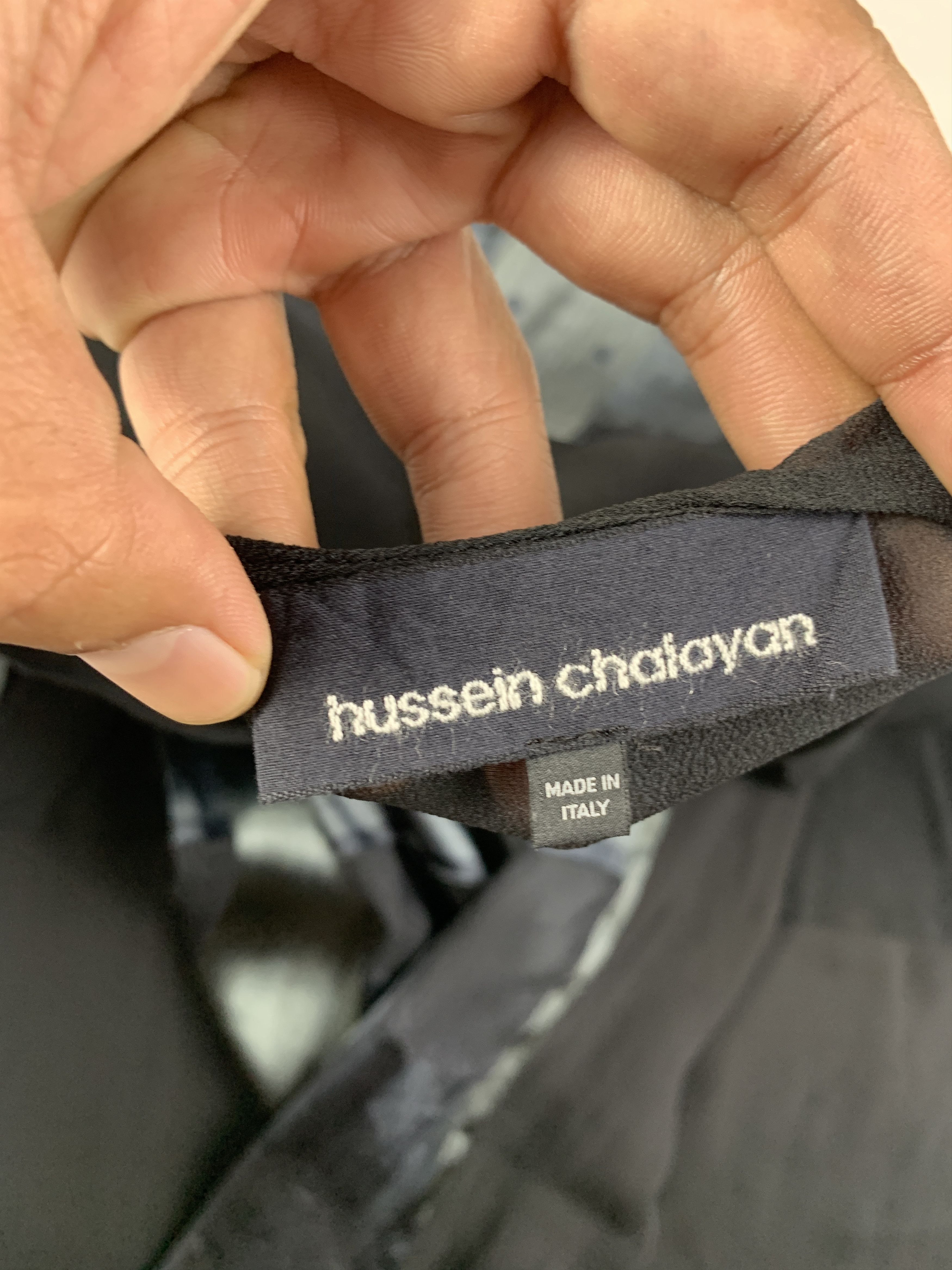Hussein Chalayan Hussein Chalayan Silk Overlay Graphic Mesh Mini Dress (M) Size M / US 6-8 / IT 42-44 - 7 Thumbnail