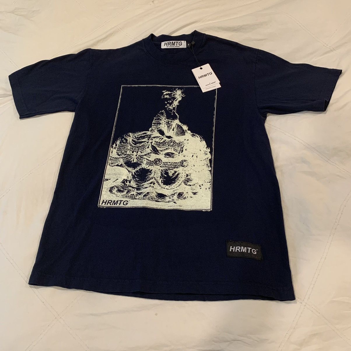 image of Hrmtg X Jack B Wiese Dress Portrait Shirt in Blue, Men's (Size Medium)